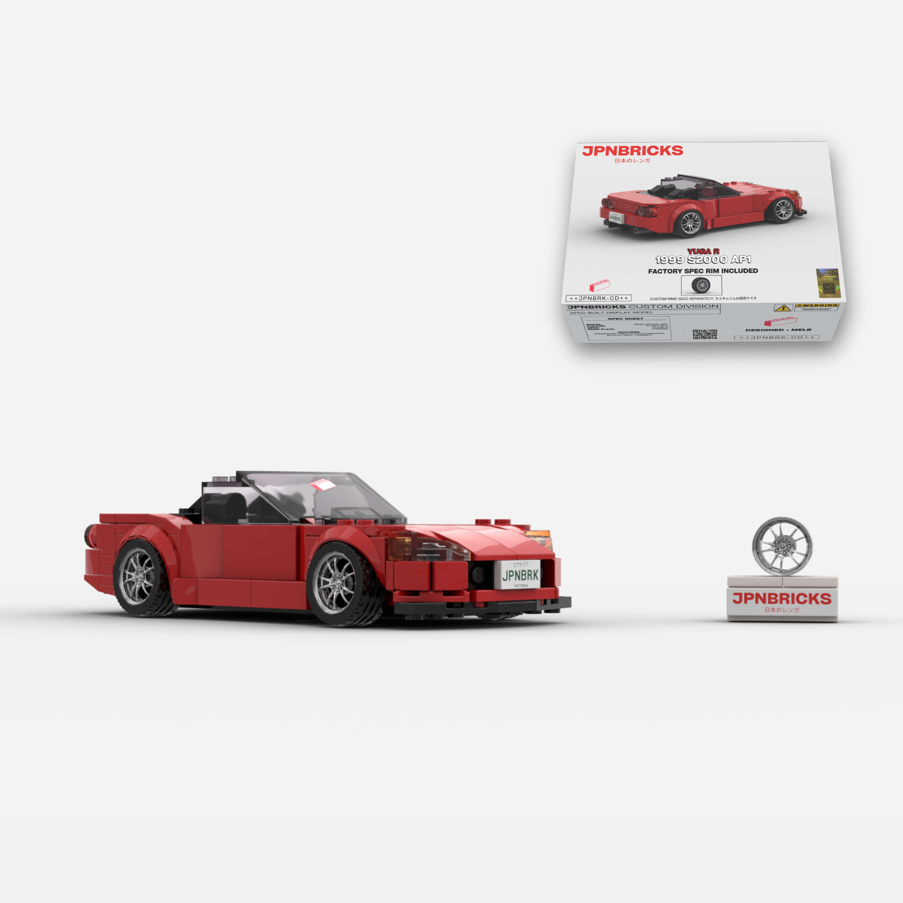 1999 S2000 AP1 R-510 Red Brick Car Model Kit