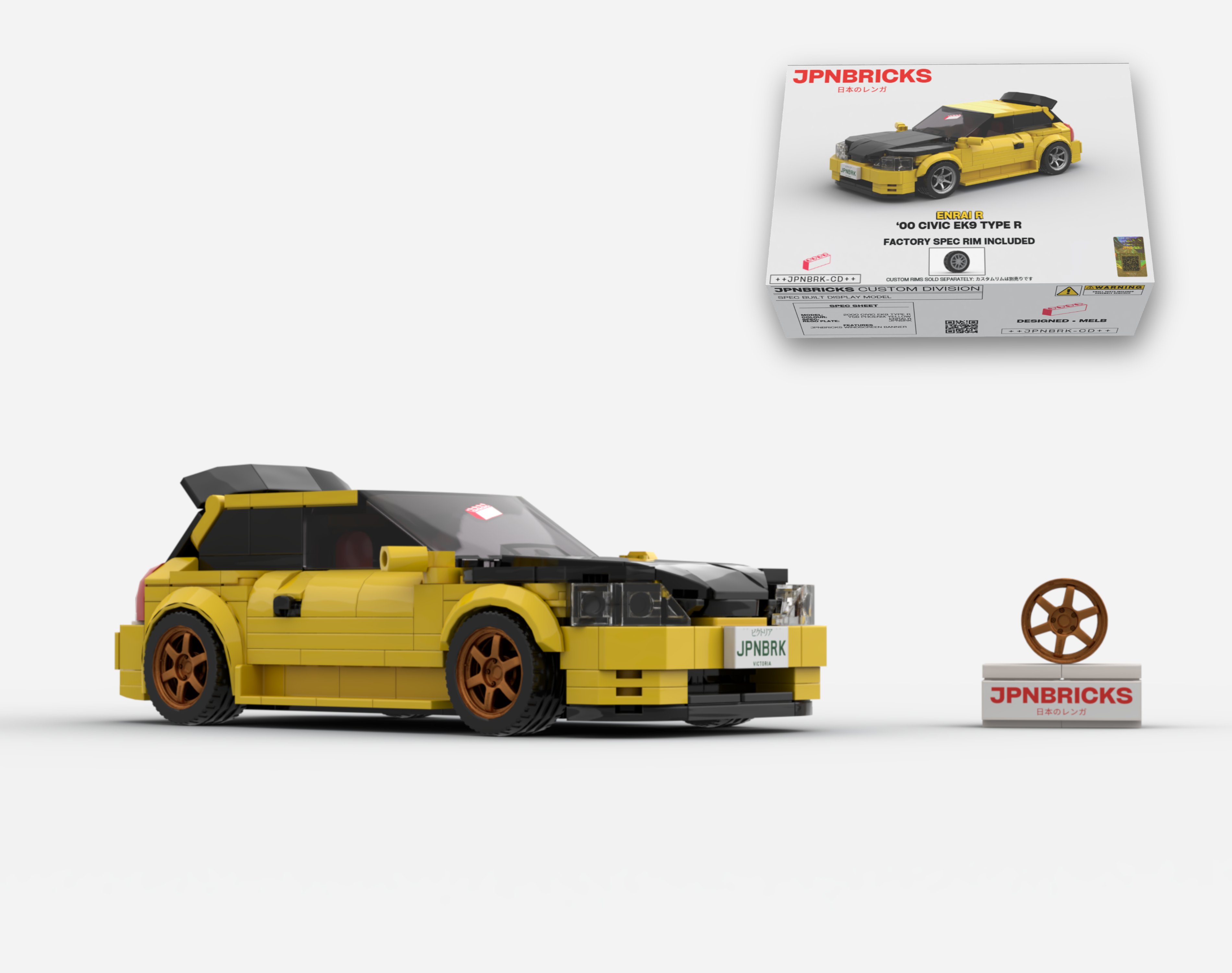 2000 CIVIC EK9 TYPE R YZ YELLOW