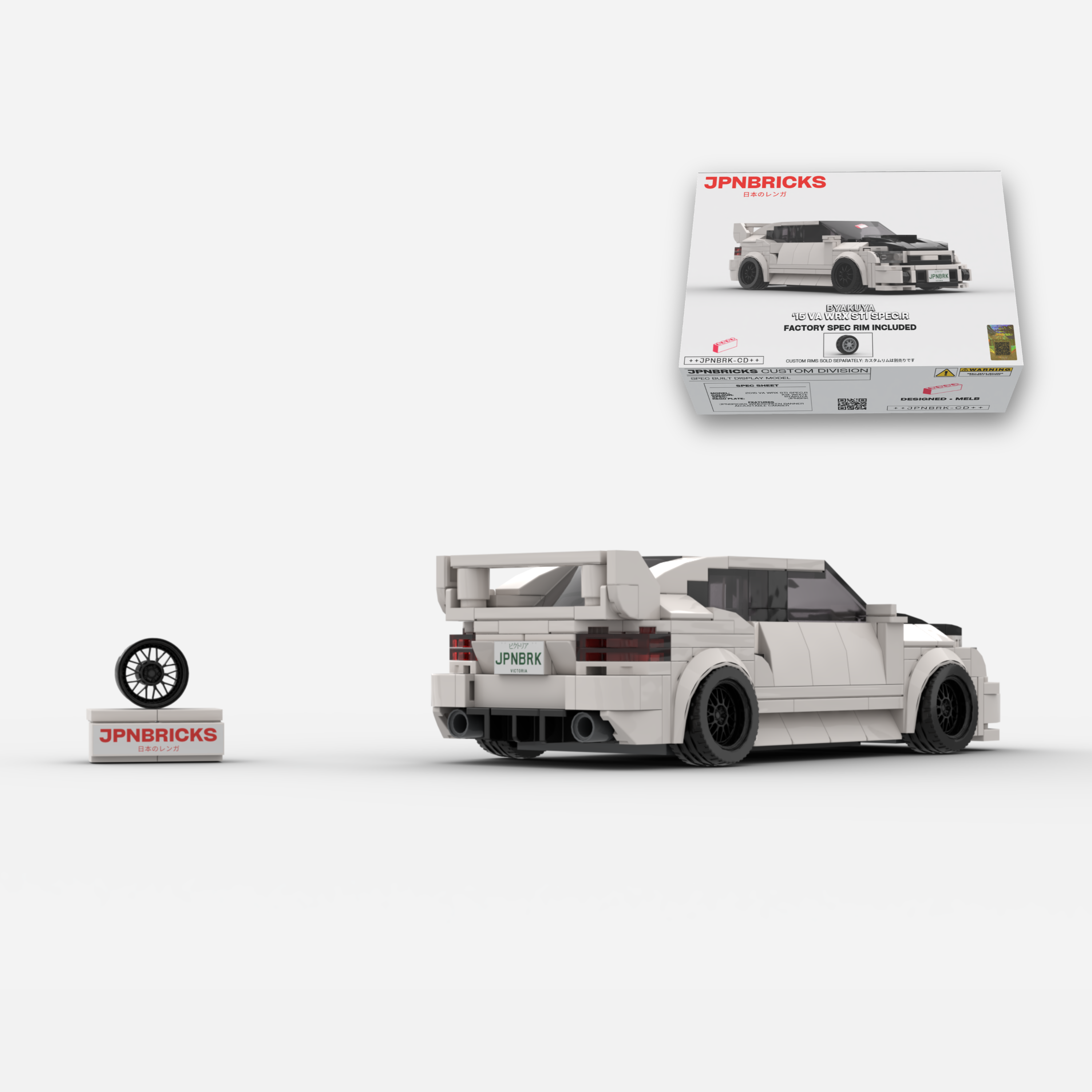 2015 VA WRX STI Spec.R K1X White Brick Car Model Kit