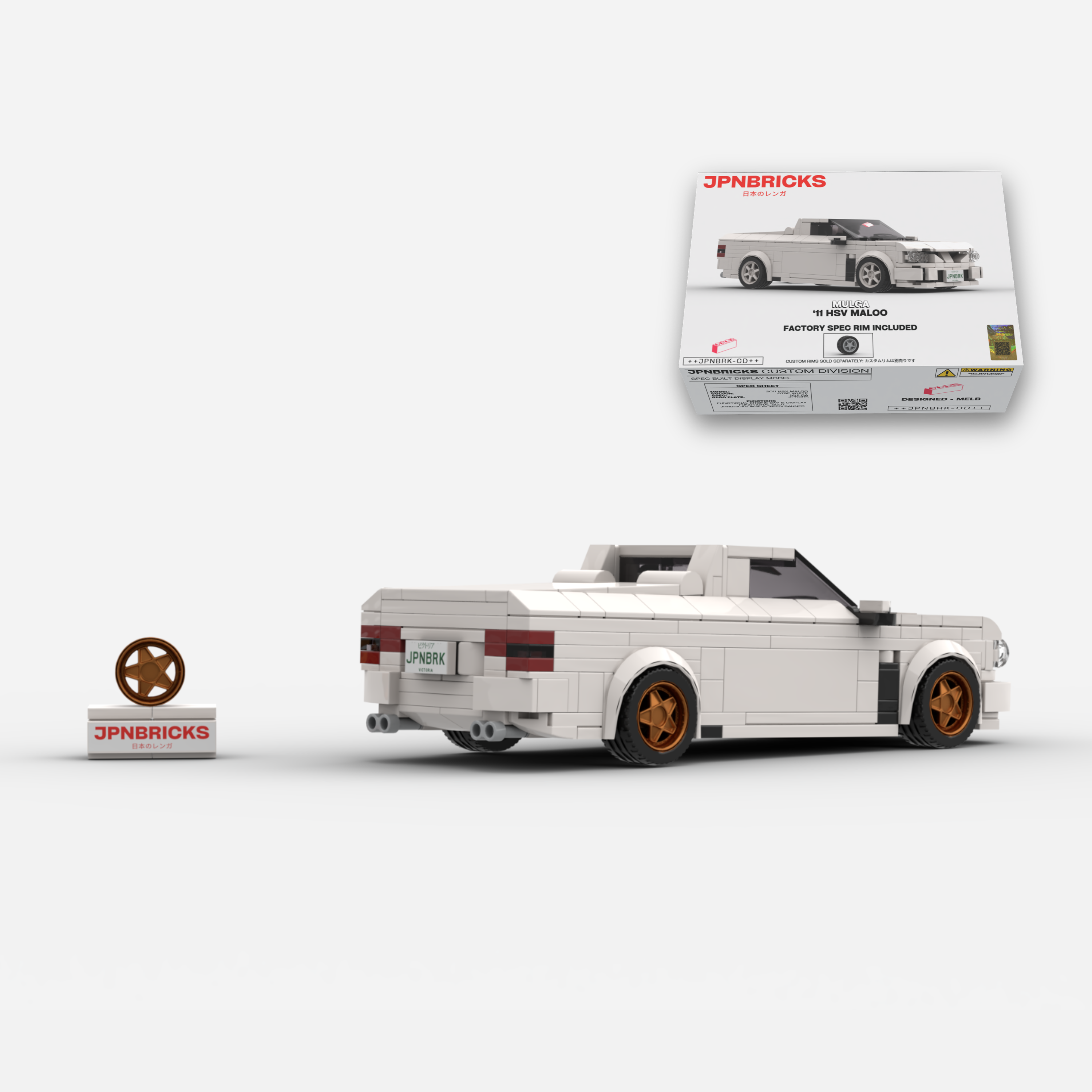 2011 HSV Maloo 679F White Brick Car Model Kit