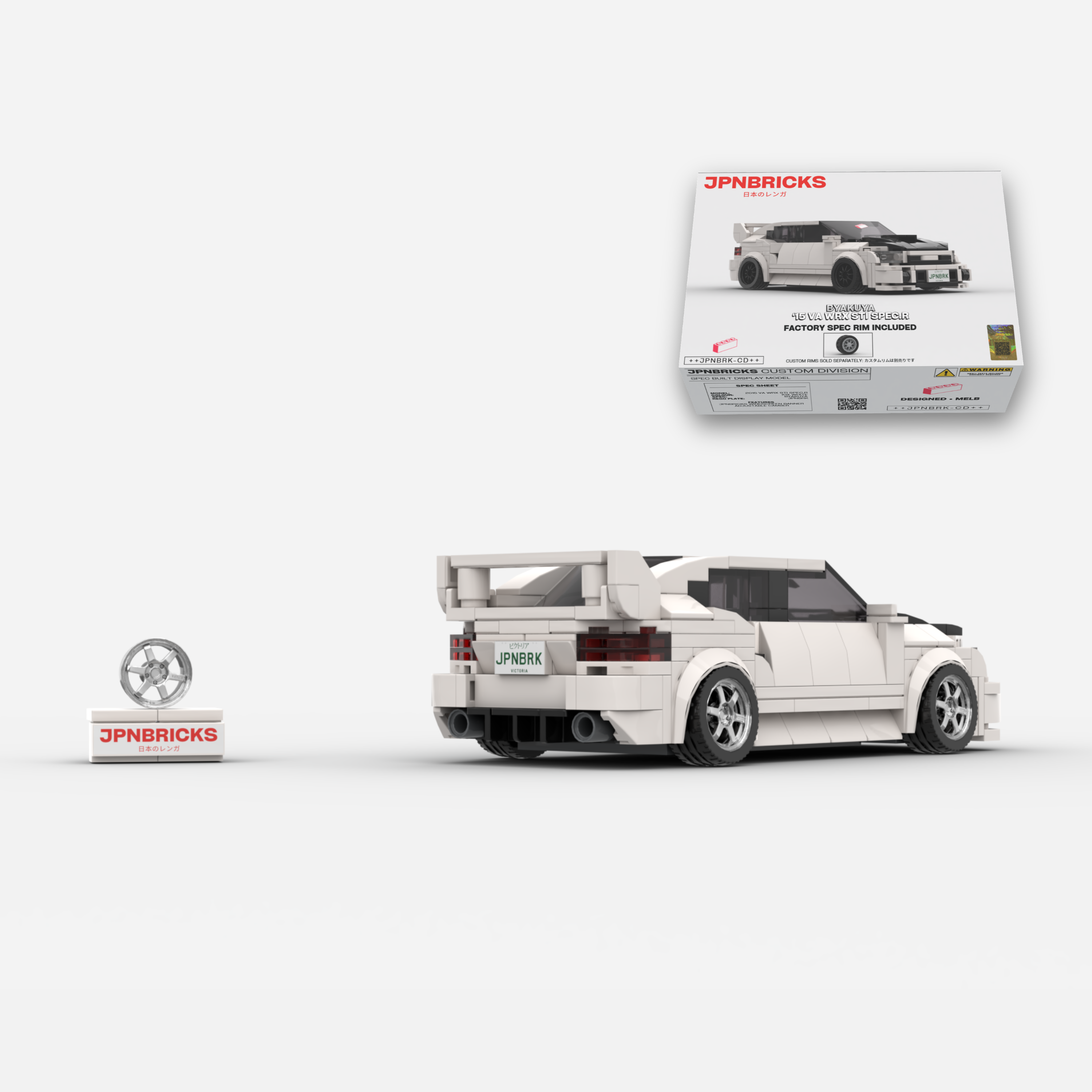 2015 VA WRX STI Spec.R K1X White Brick Car Model Kit