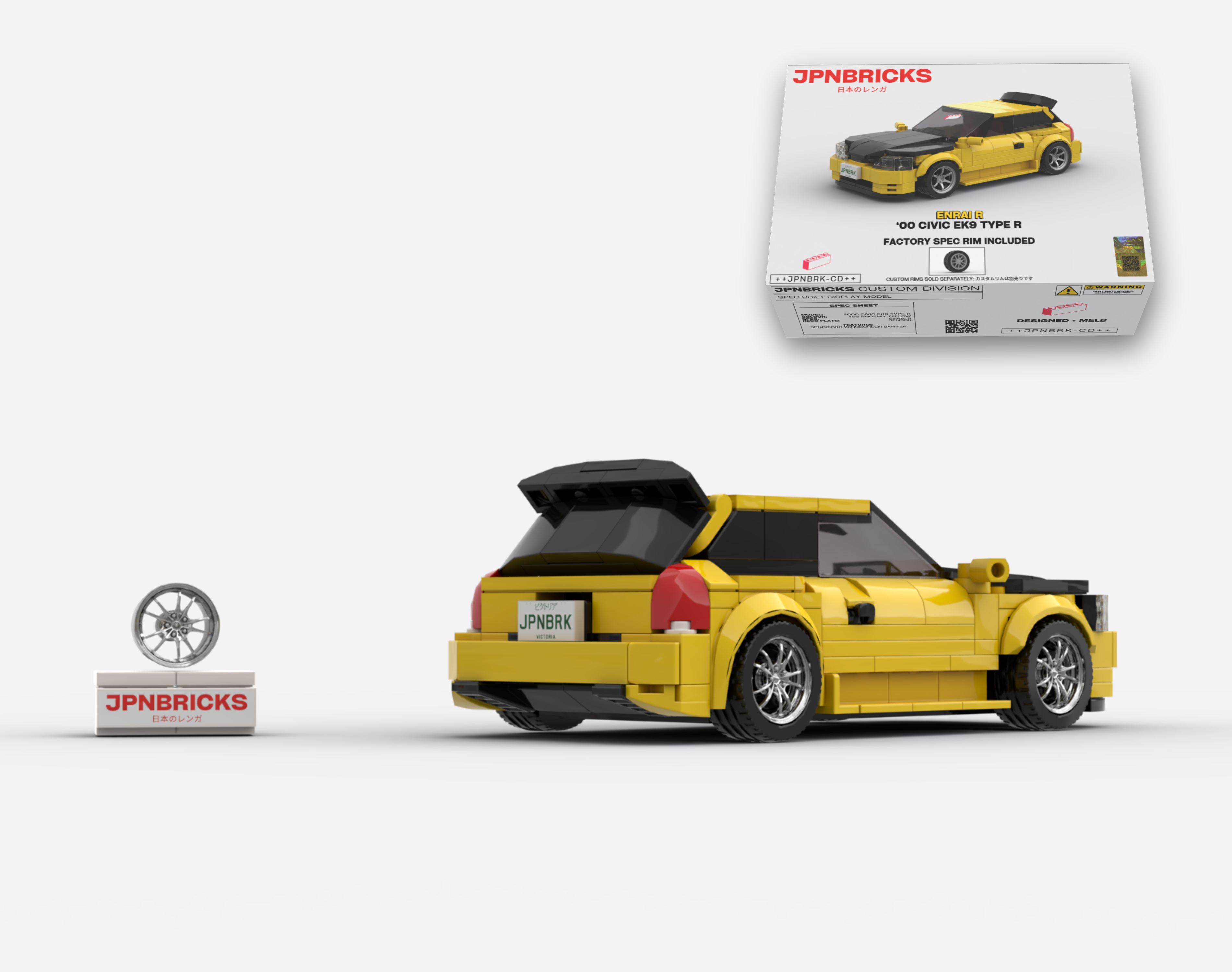 2000 CIVIC EK9 TYPE R YZ YELLOW