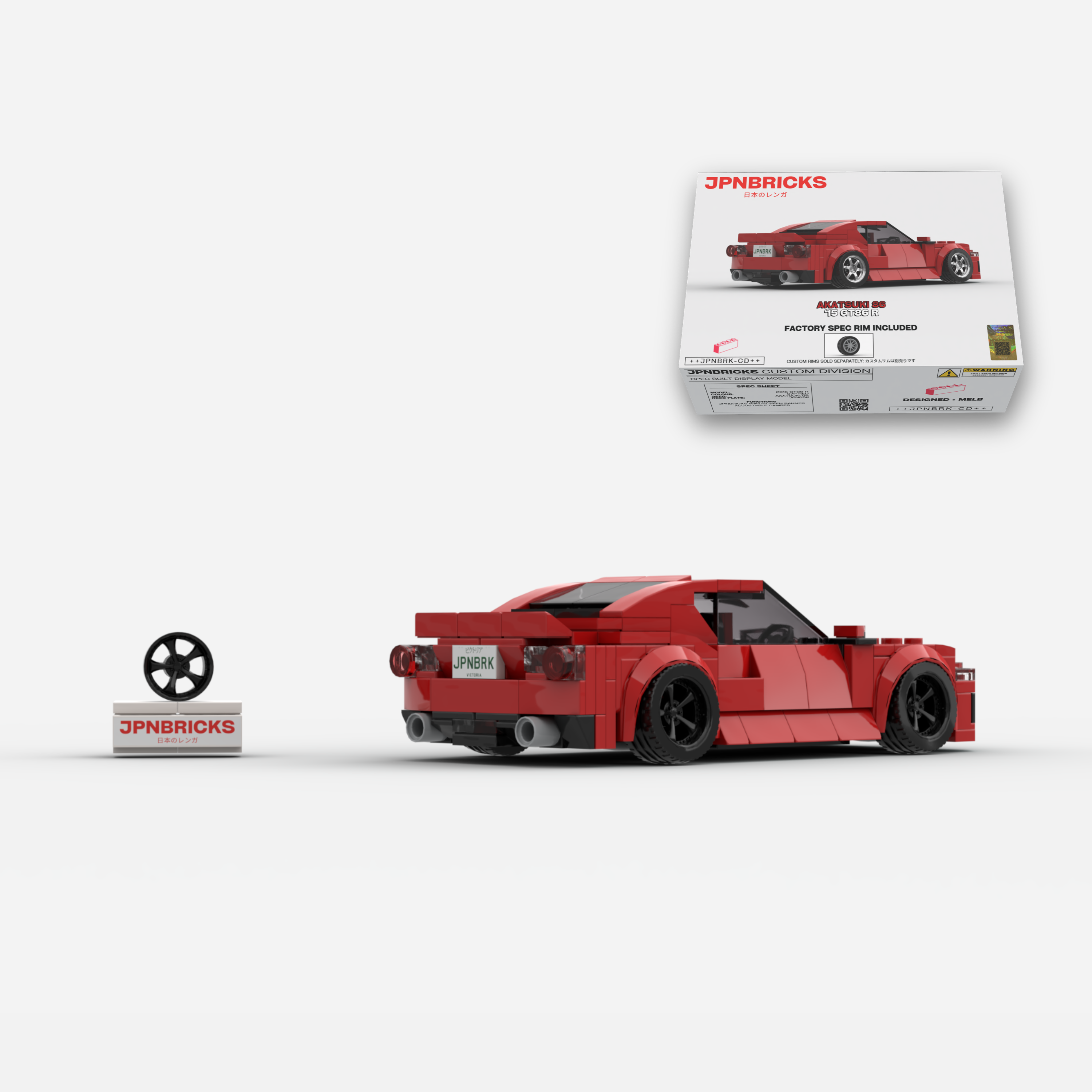 [PRE-ORDER] 2015 GT86 R C7P Red Brick Car Model Kit