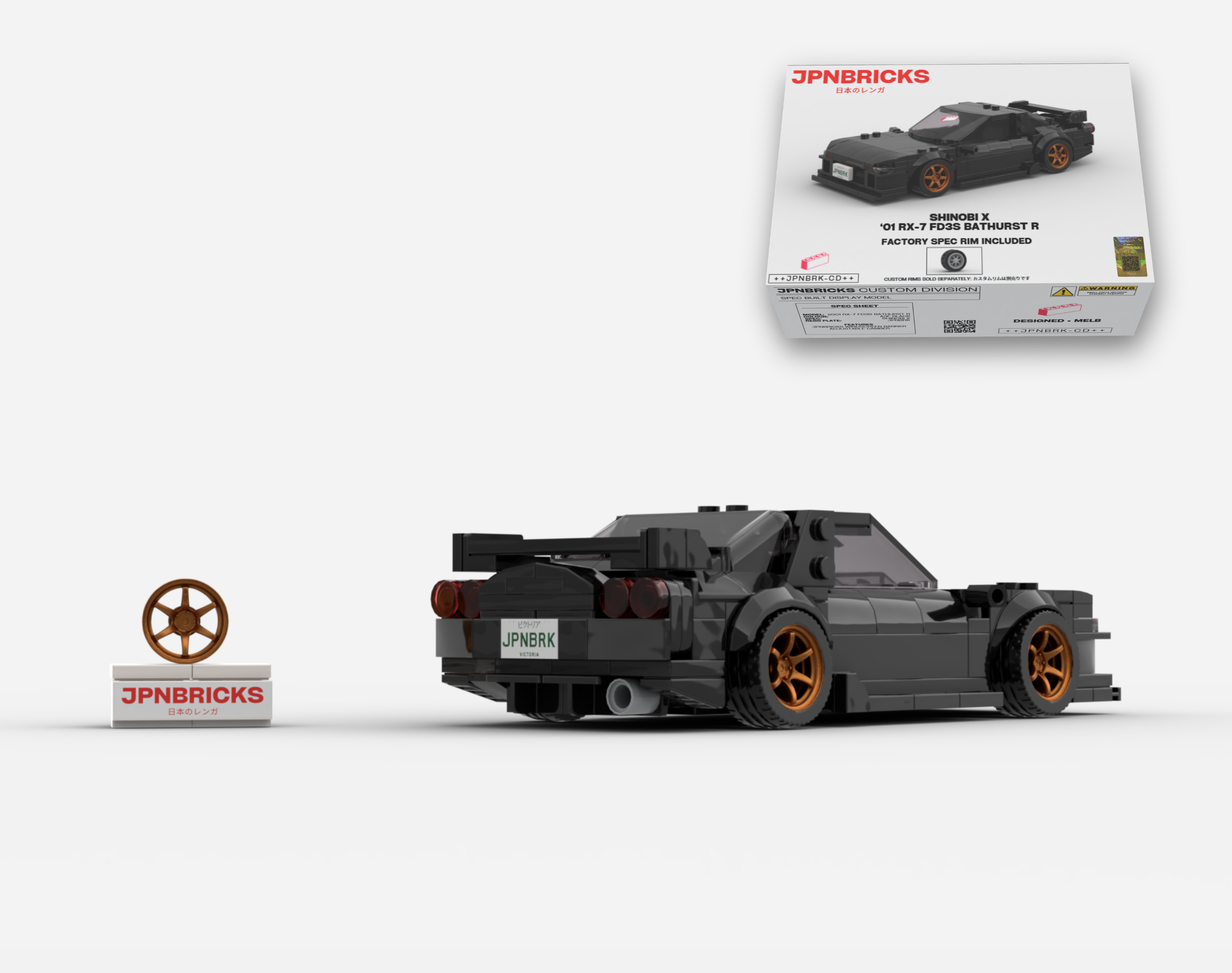 2001 RX-7 FD3S BATHURST R A3F BLACK