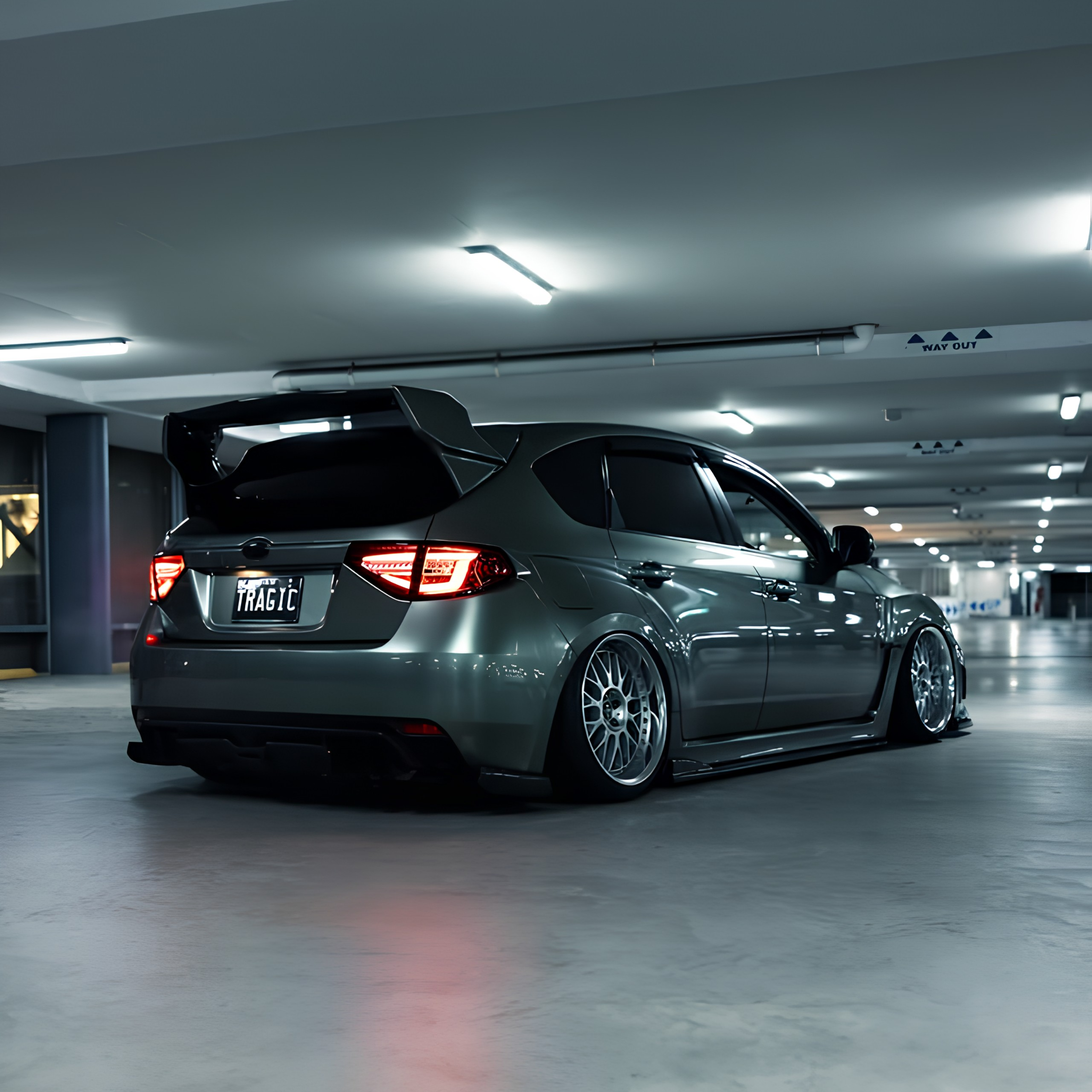 NPMEDIA #007 // 2013 WRX STI HATCH G3 BRICK CAR MODEL KIT