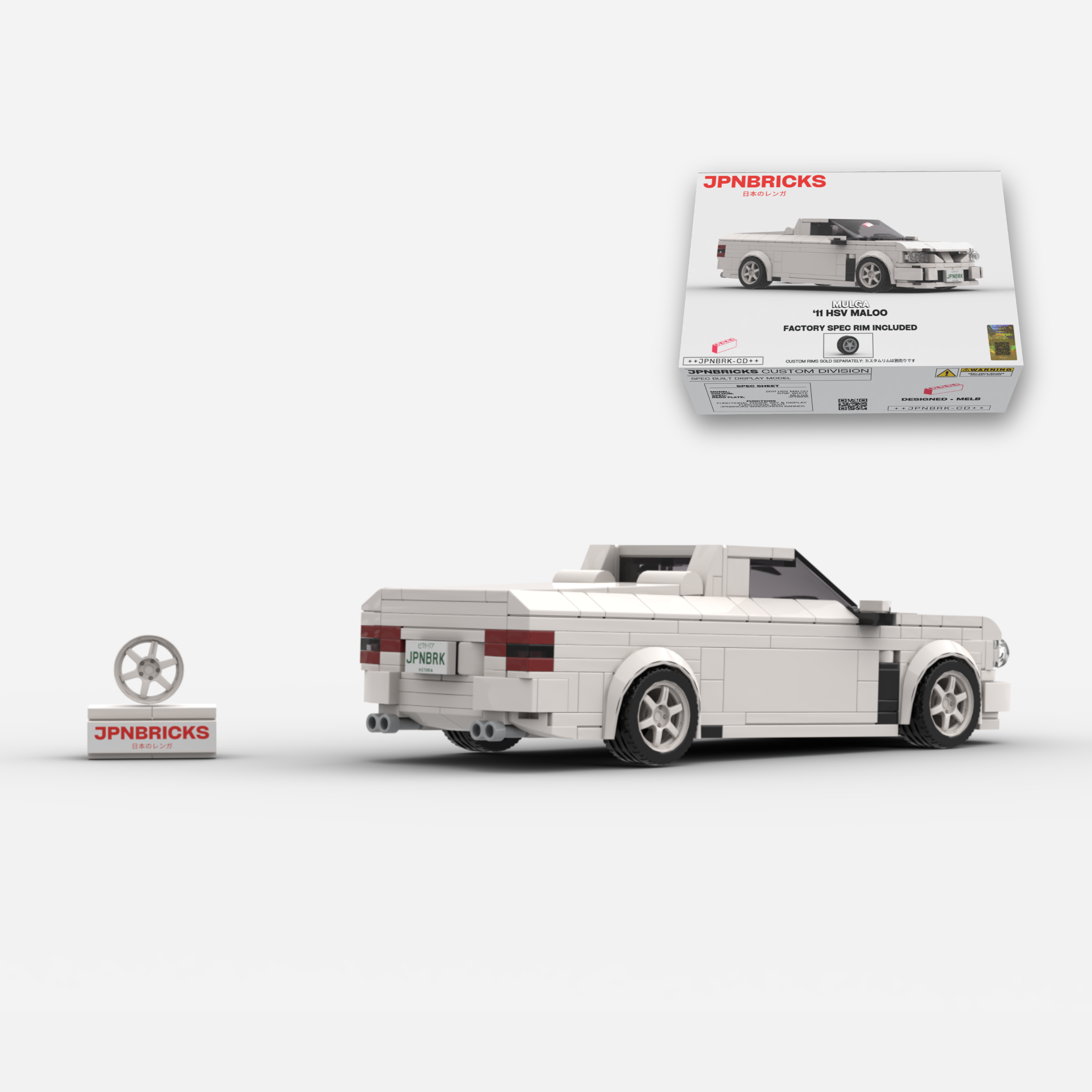 2011 HSV Maloo 679F White Brick Car Model Kit