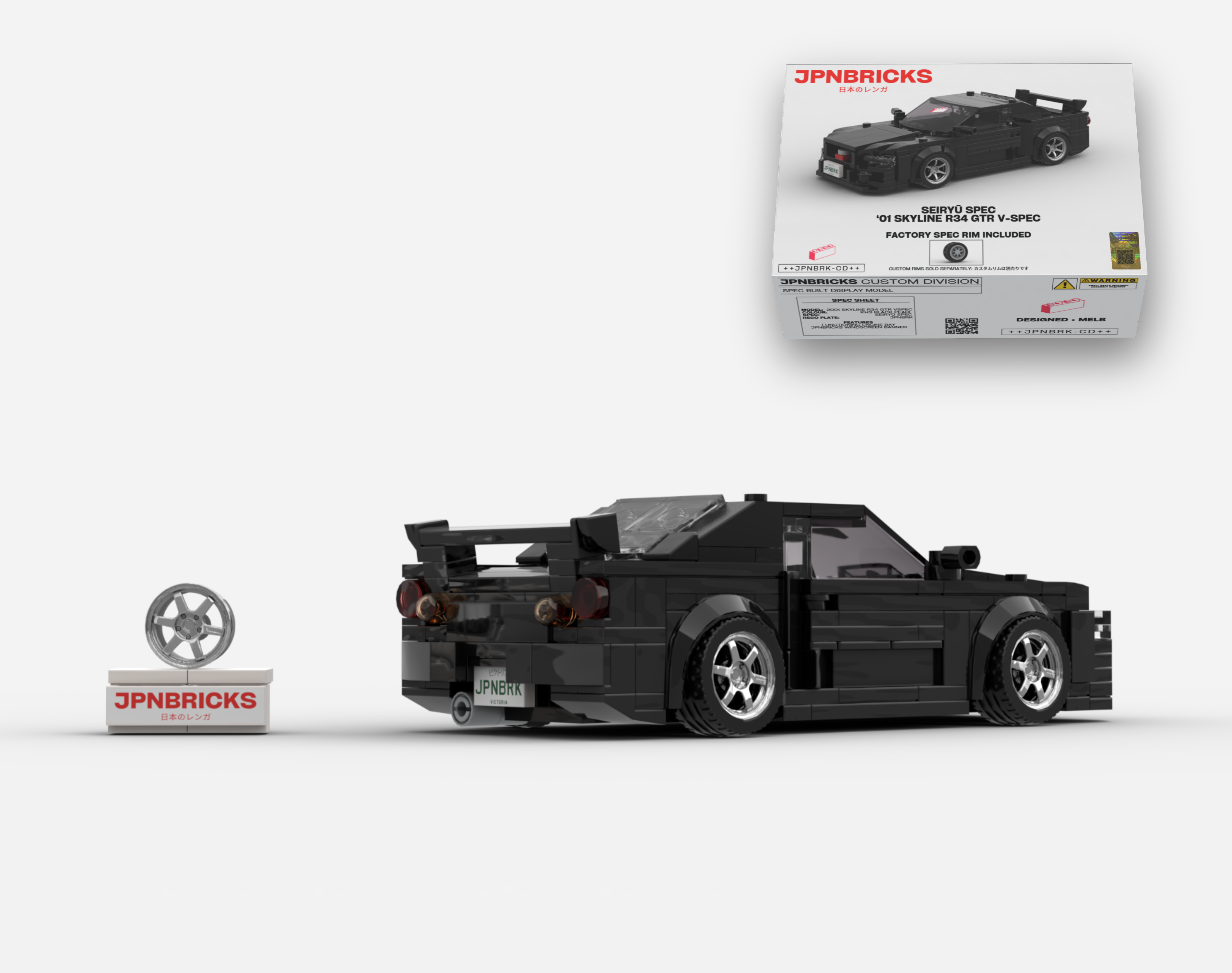 2001 SKYLINE R34 GTR V-SPEC II KH3 BLACK