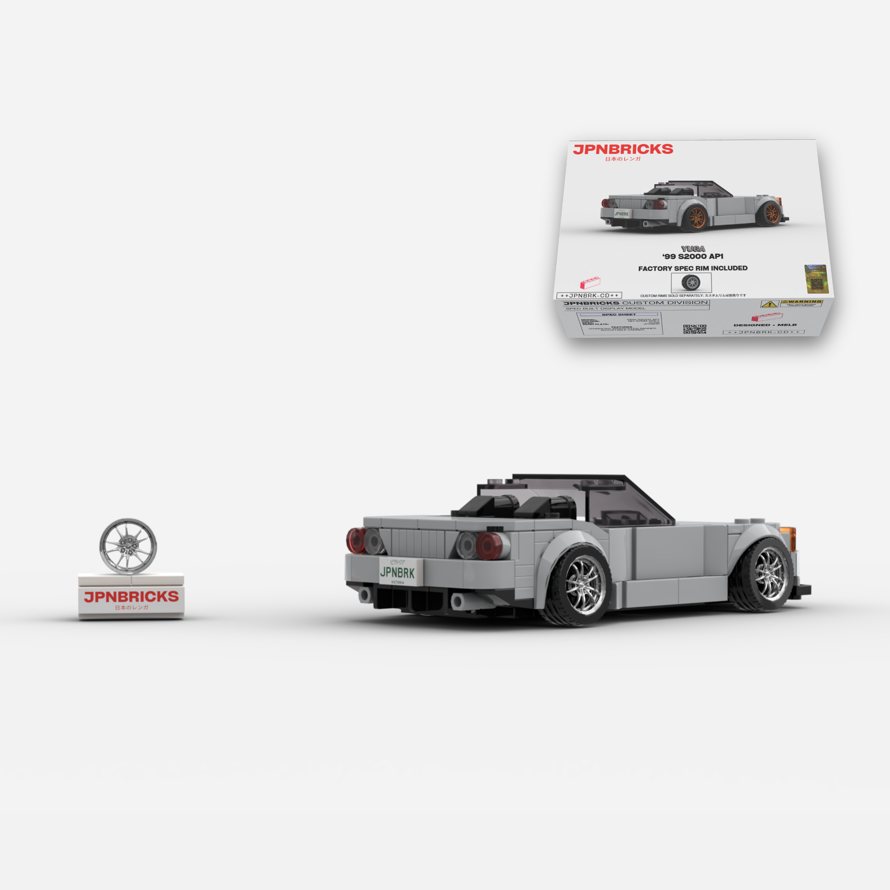 [PRE-ORDER] 1999 S2000 AP1 NH-676M GREY BRICK CAR MODEL KIT