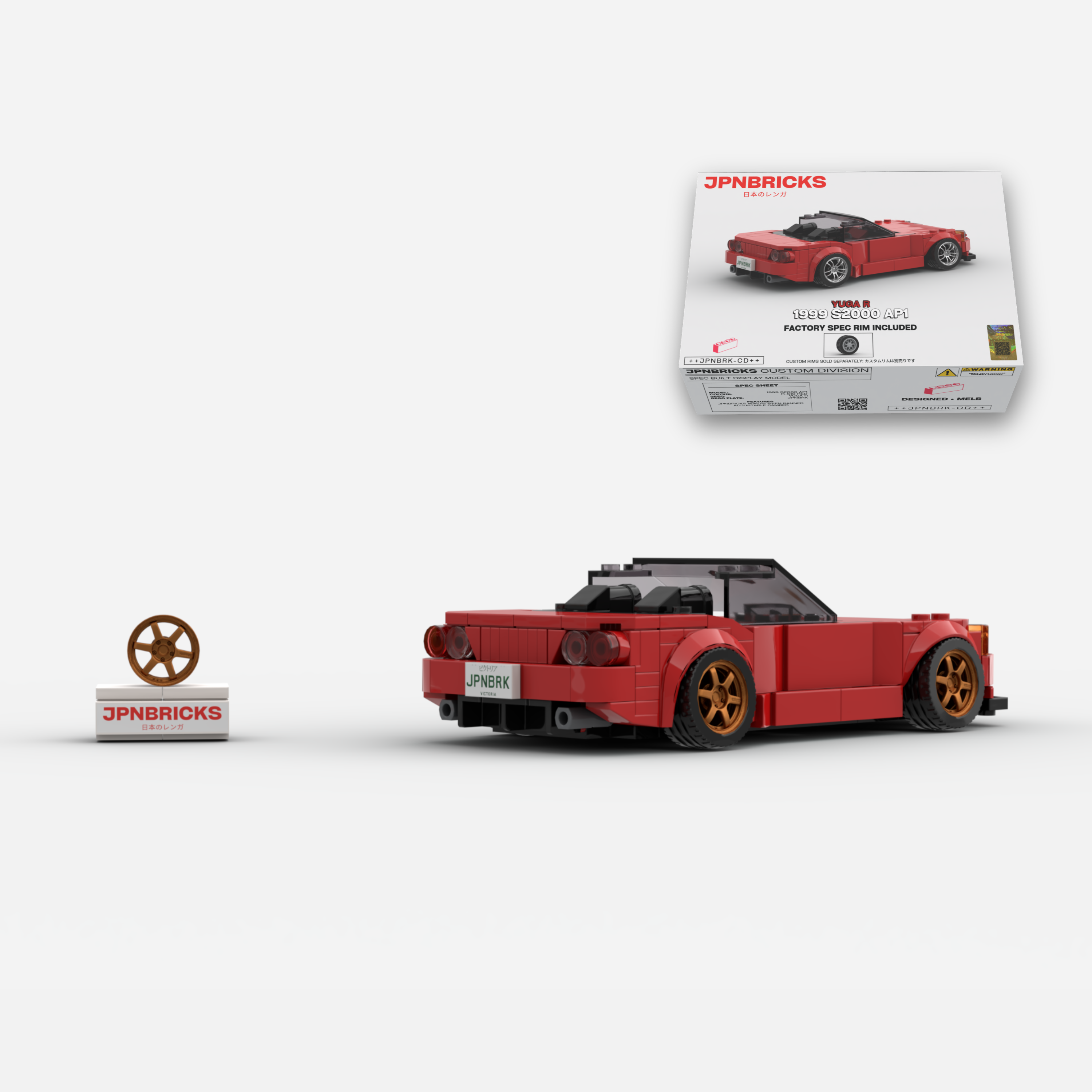 1999 S2000 AP1 R-510 Red Brick Car Model Kit