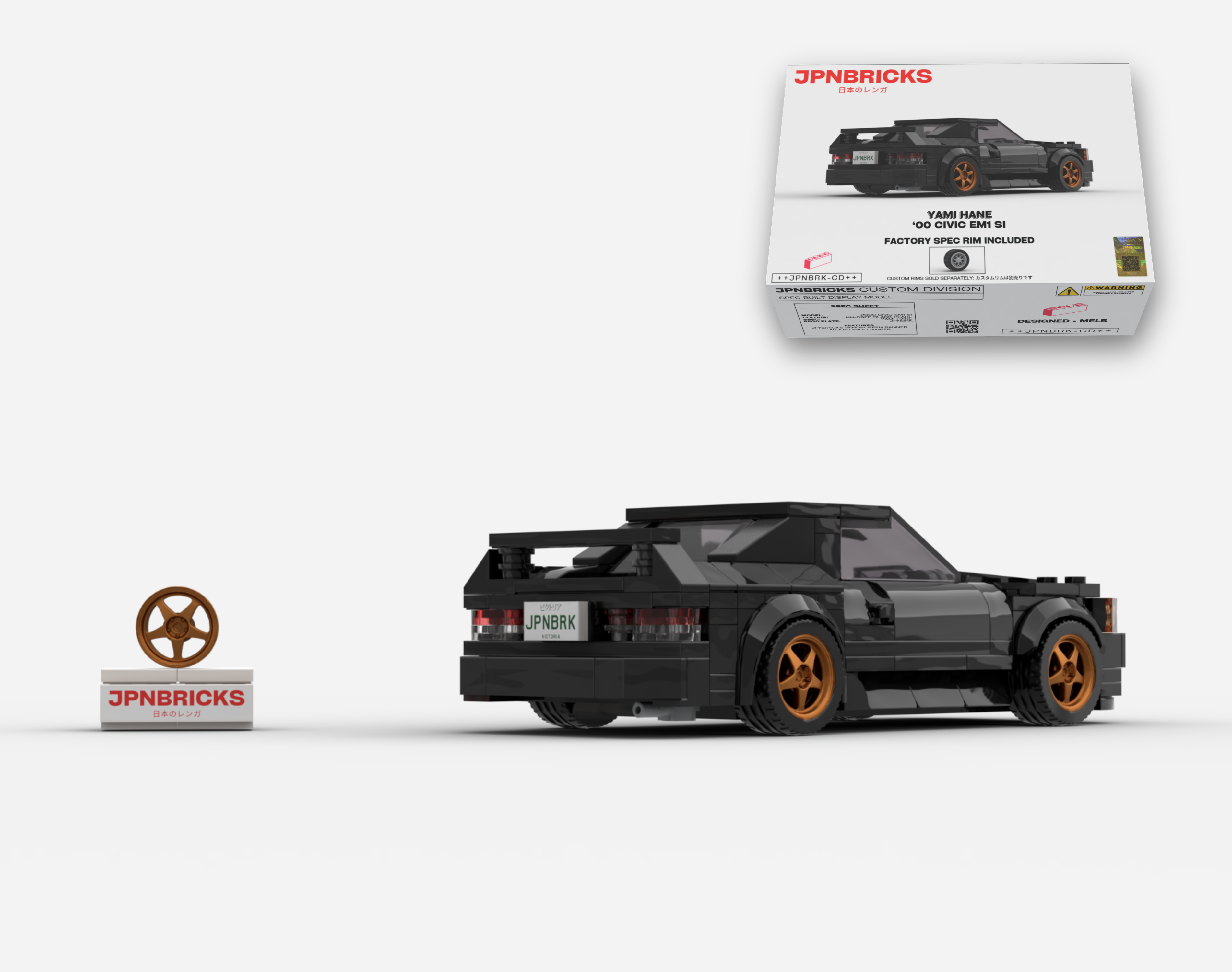 [PRE-ORDER] 2000 CIVIC EM1 SI COUPE NH-592P BLACK