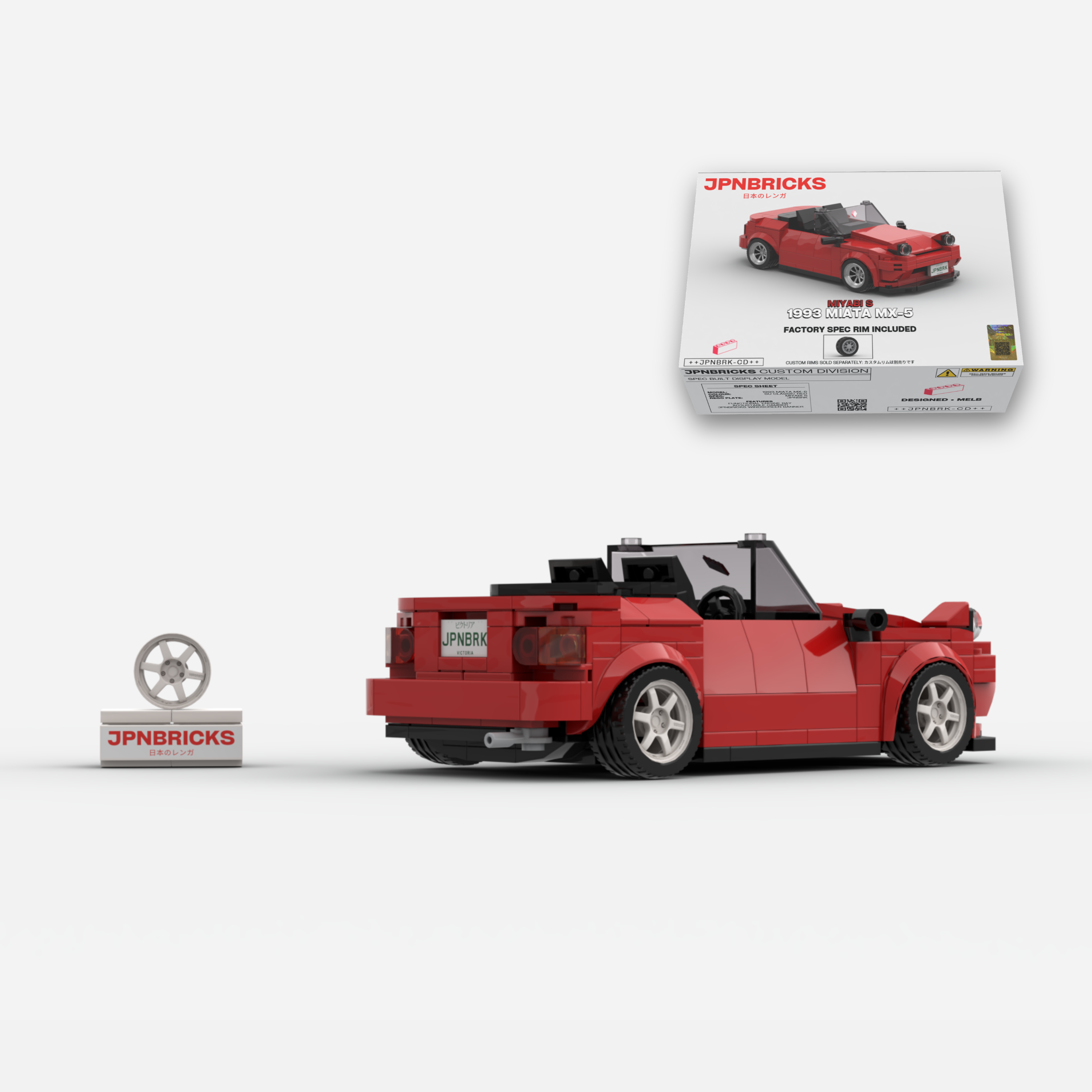 1993 Miata MX-5 SU Red Brick Car Model Kit