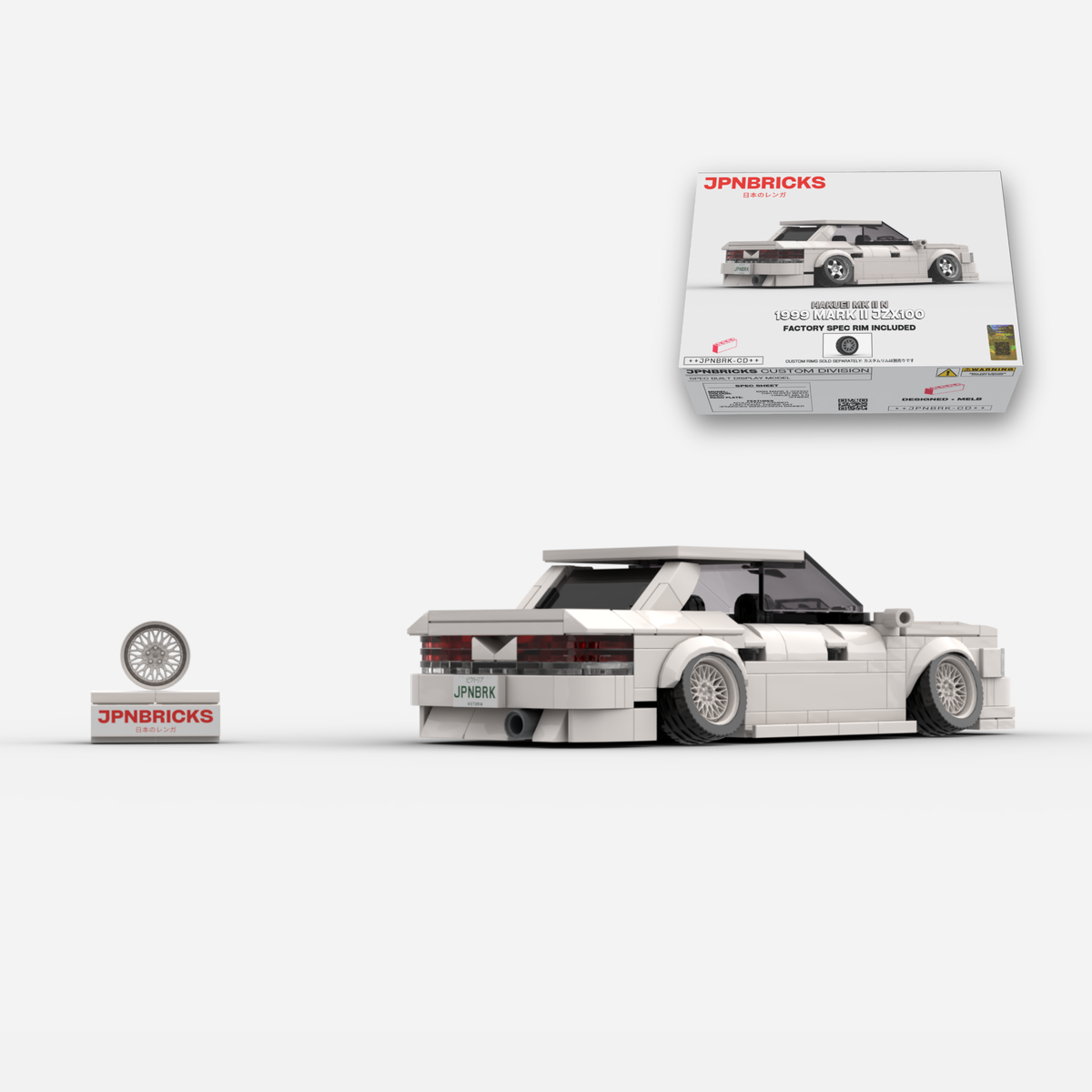 [PRE-ORDER] 1999 Mark II JZX100 040 Super White Brick Car Model Kit