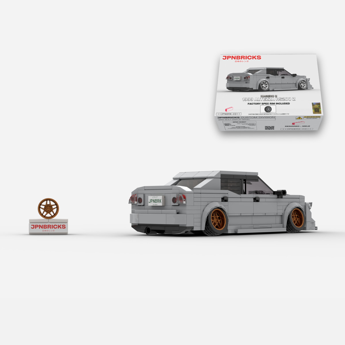 [PRE-ORDER] 1999 Altezza RS200 Z 1C0 Grey Brick Car Model Kit