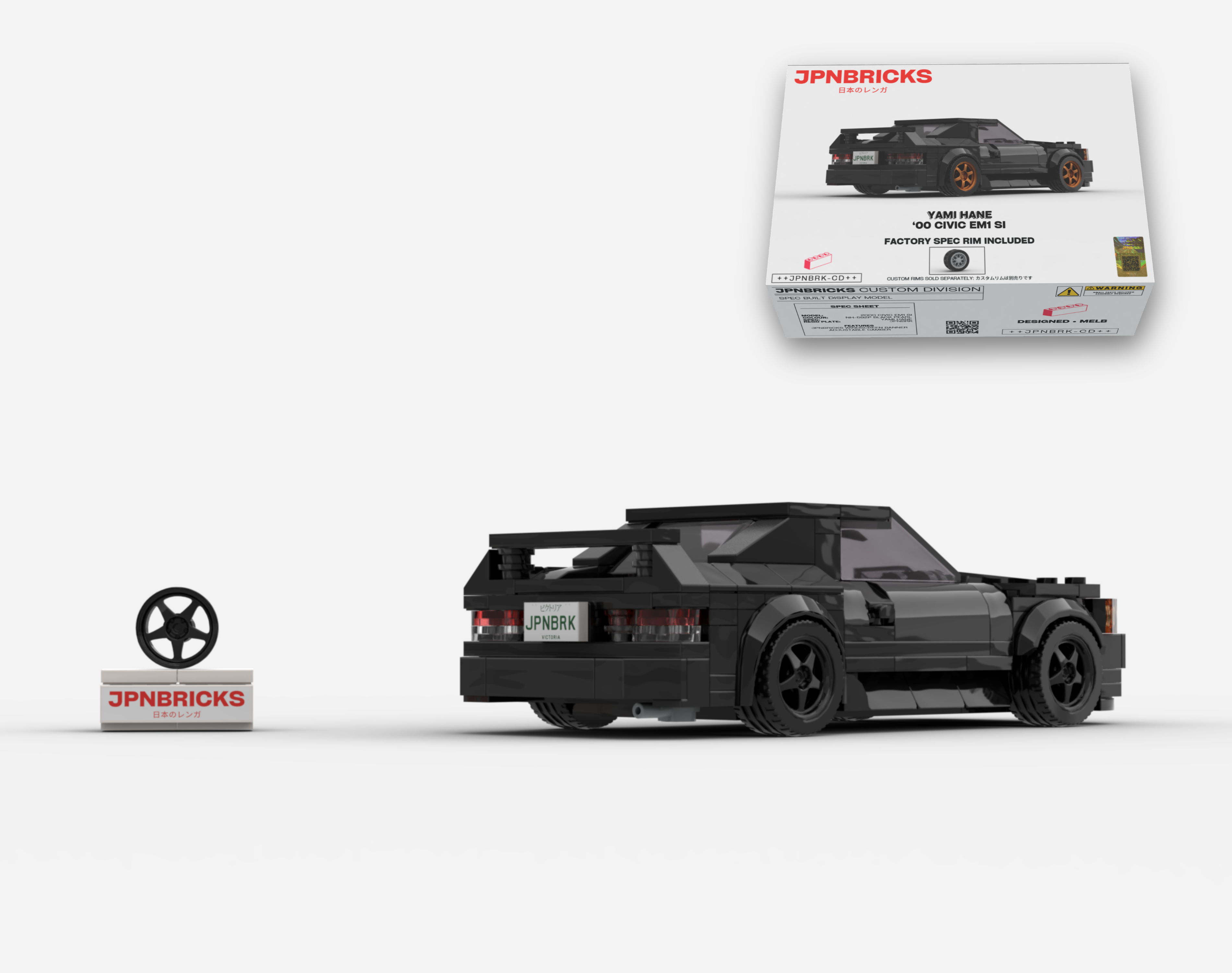 [PRE-ORDER] 2000 CIVIC EM1 SI COUPE NH-592P BLACK