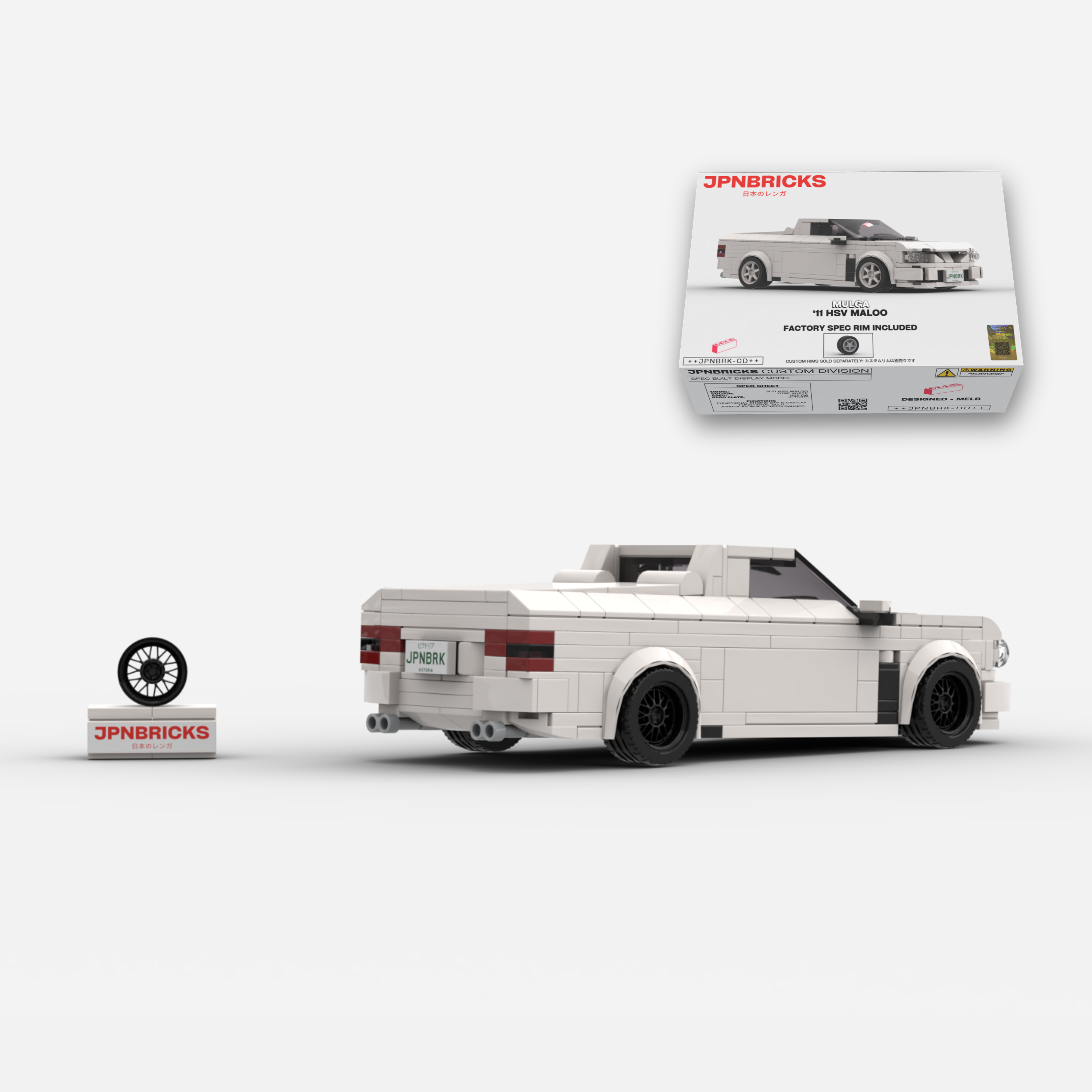 2011 HSV Maloo 679F White Brick Car Model Kit