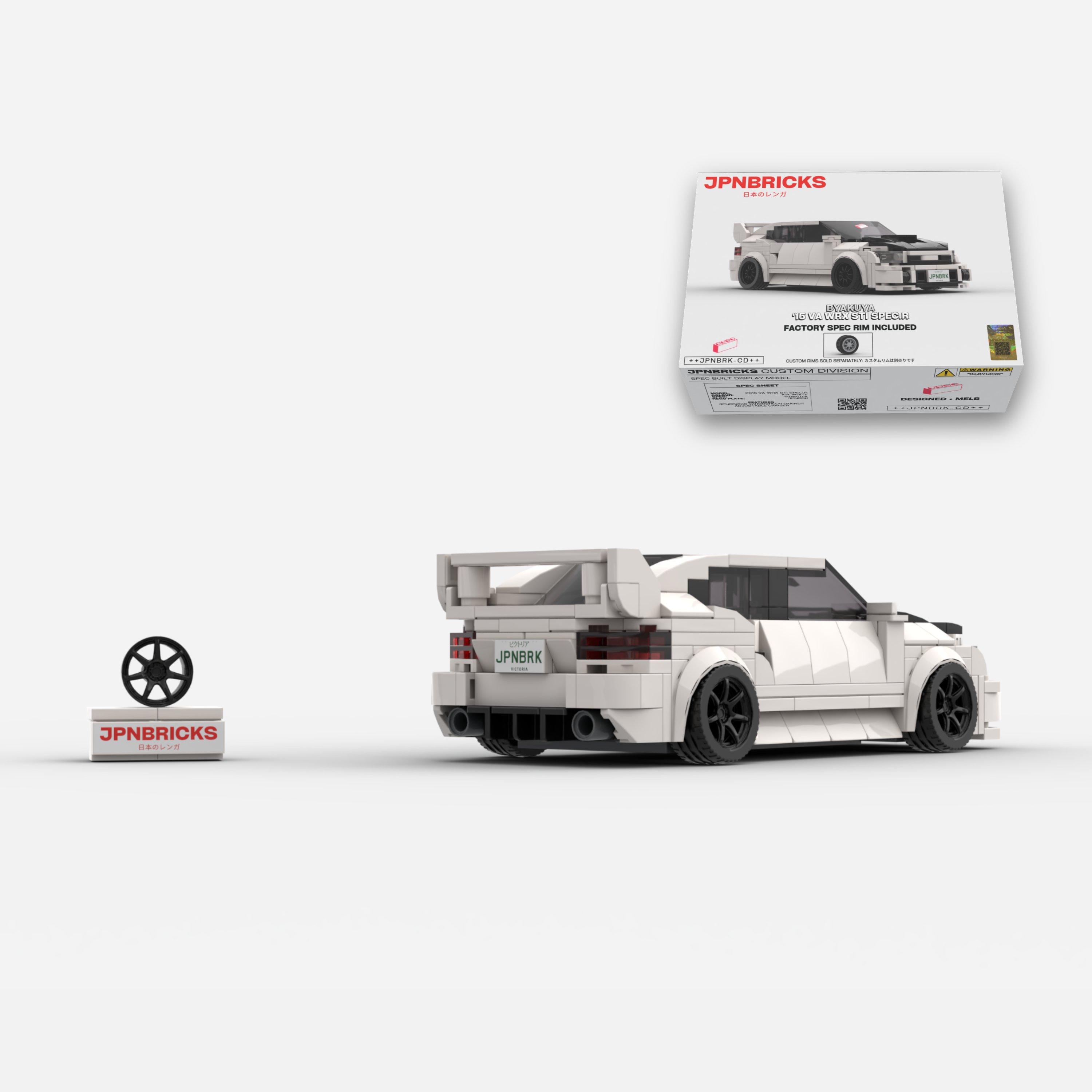 2015 VA WRX STI Spec.R K1X White Brick Car Model Kit