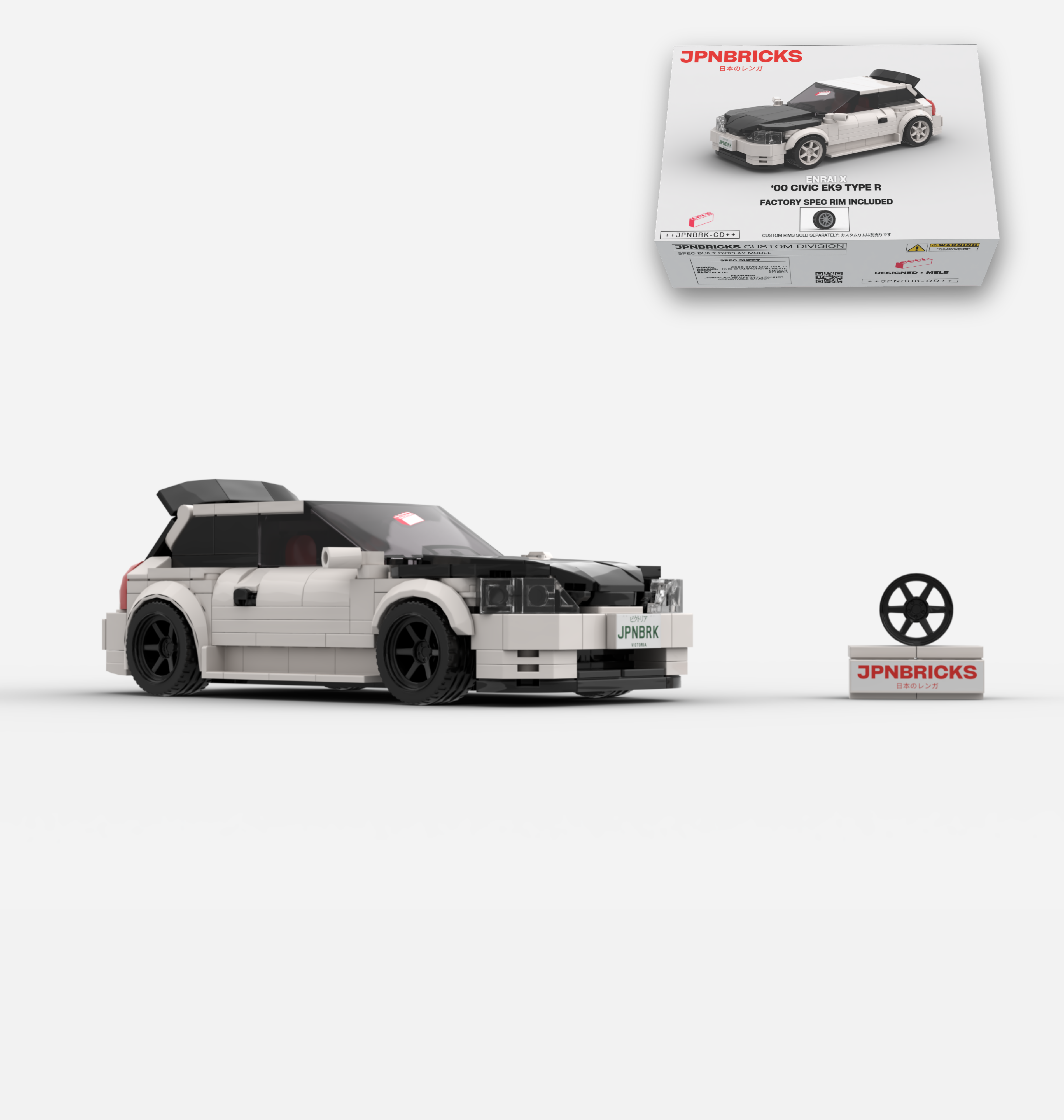 2000 CIVIC EK9 TYPE R NH0 CHAMPIONSHIP WHITE CUSTOM SPEC