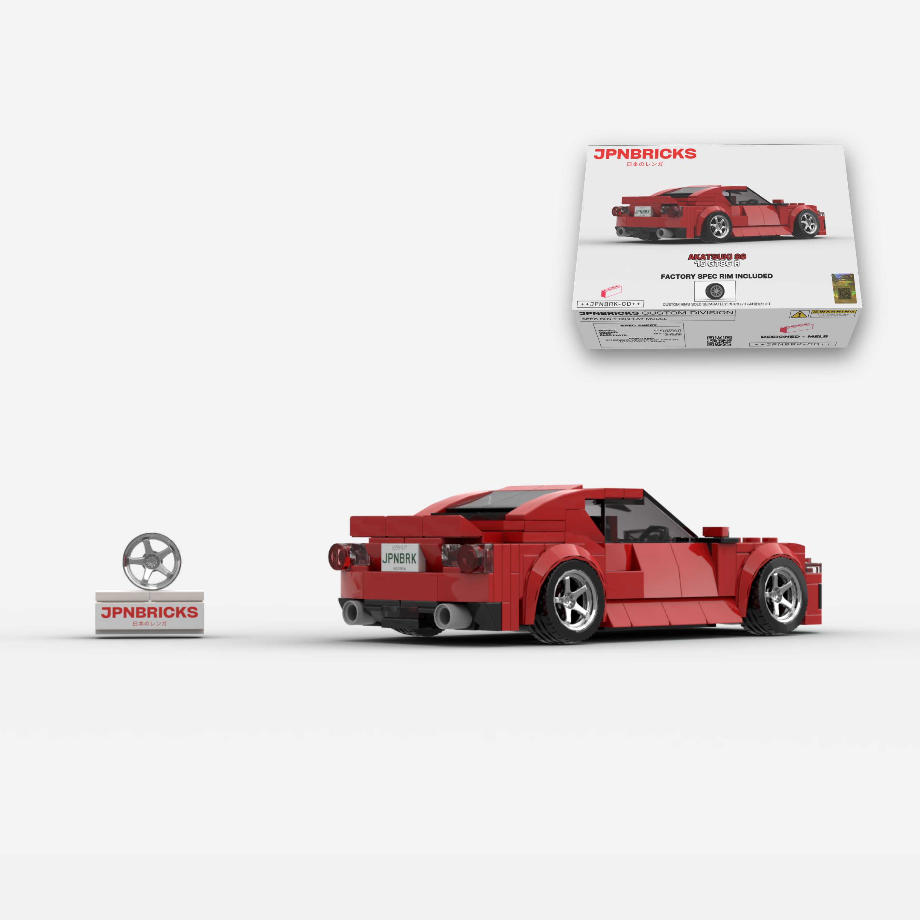 [PRE-ORDER] 2015 GT86 R C7P Red Brick Car Model Kit