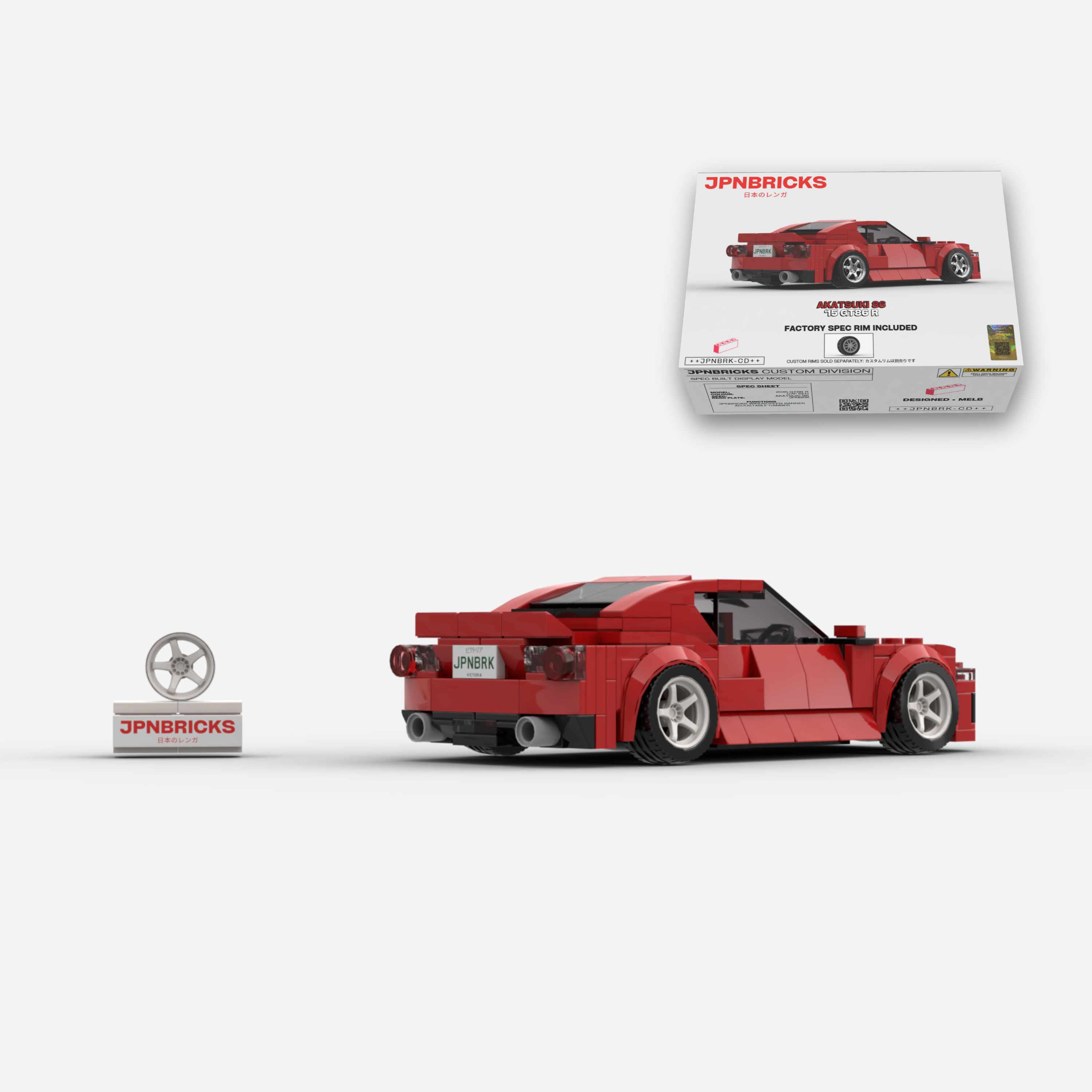 [PRE-ORDER] 2015 GT86 R C7P Red Brick Car Model Kit
