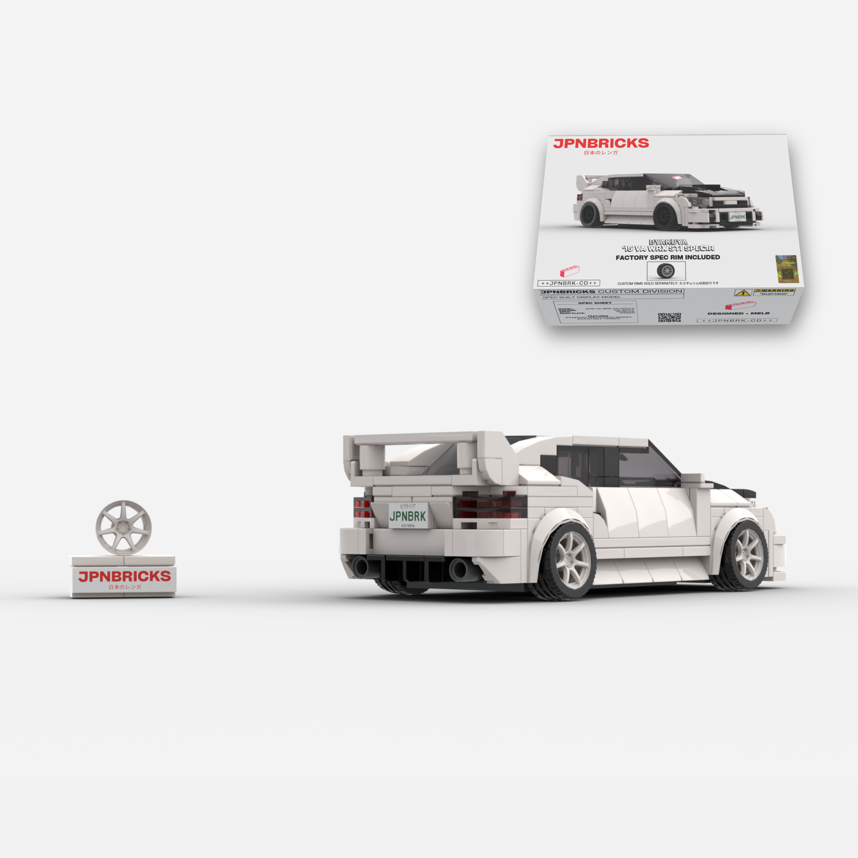 2015 VA WRX STI Spec.R K1X White Brick Car Model Kit