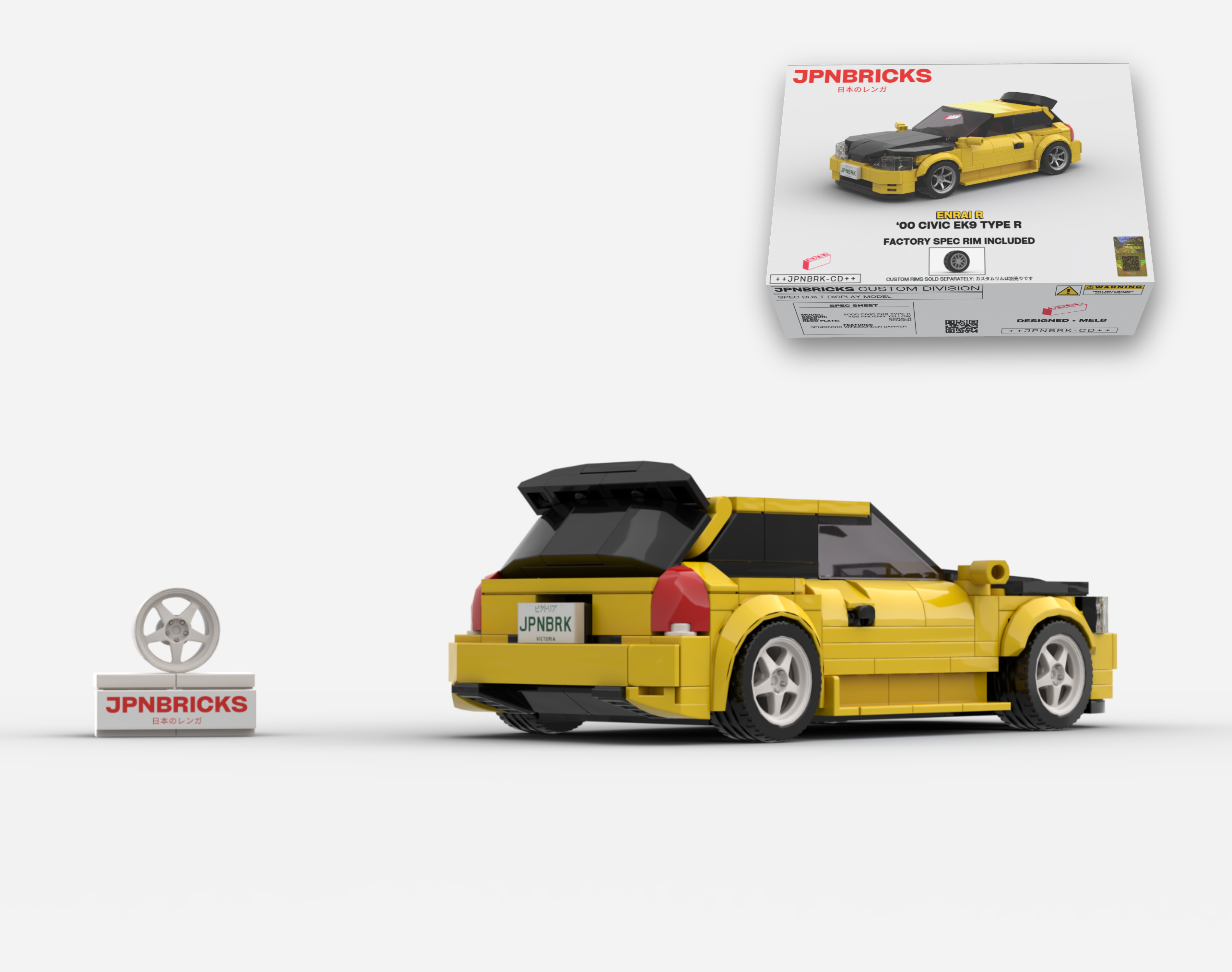 2000 CIVIC EK9 TYPE R YZ YELLOW