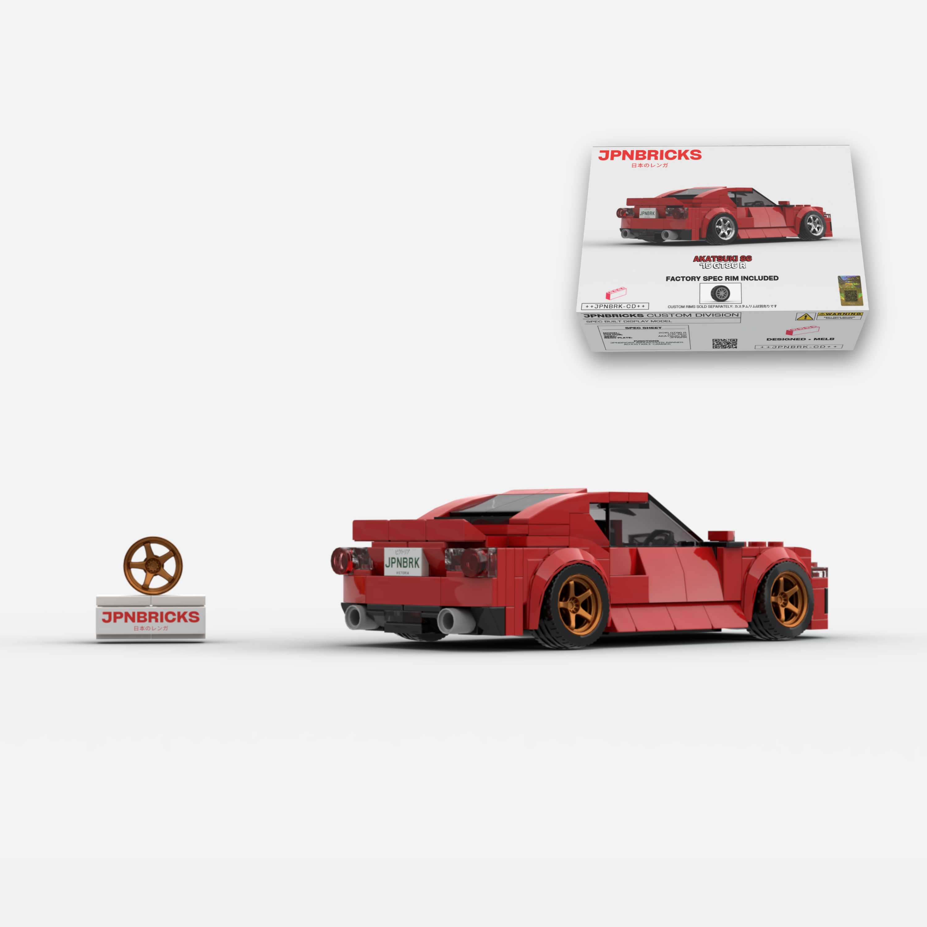 [PRE-ORDER] 2015 GT86 R C7P Red Brick Car Model Kit