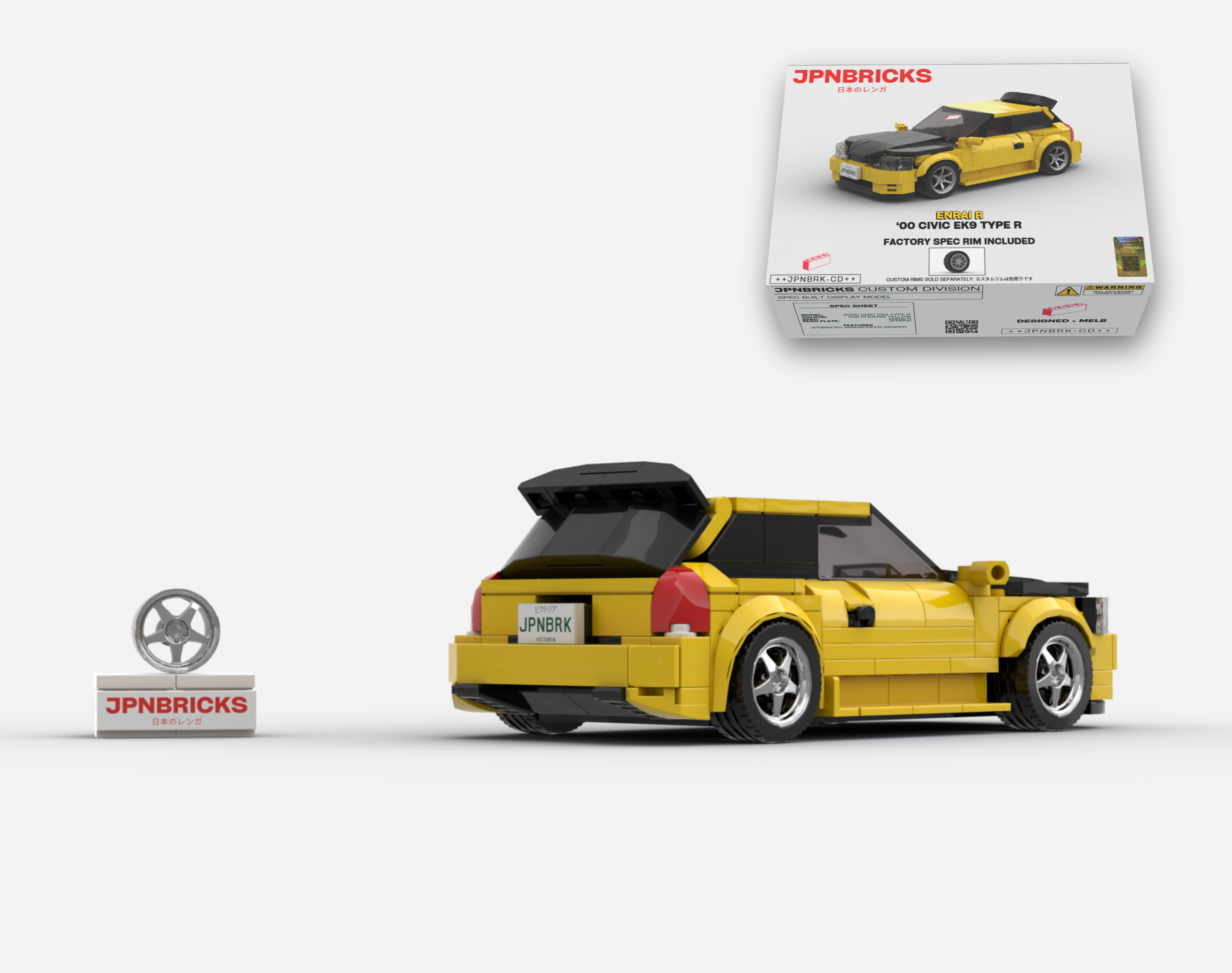 2000 CIVIC EK9 TYPE R YZ YELLOW