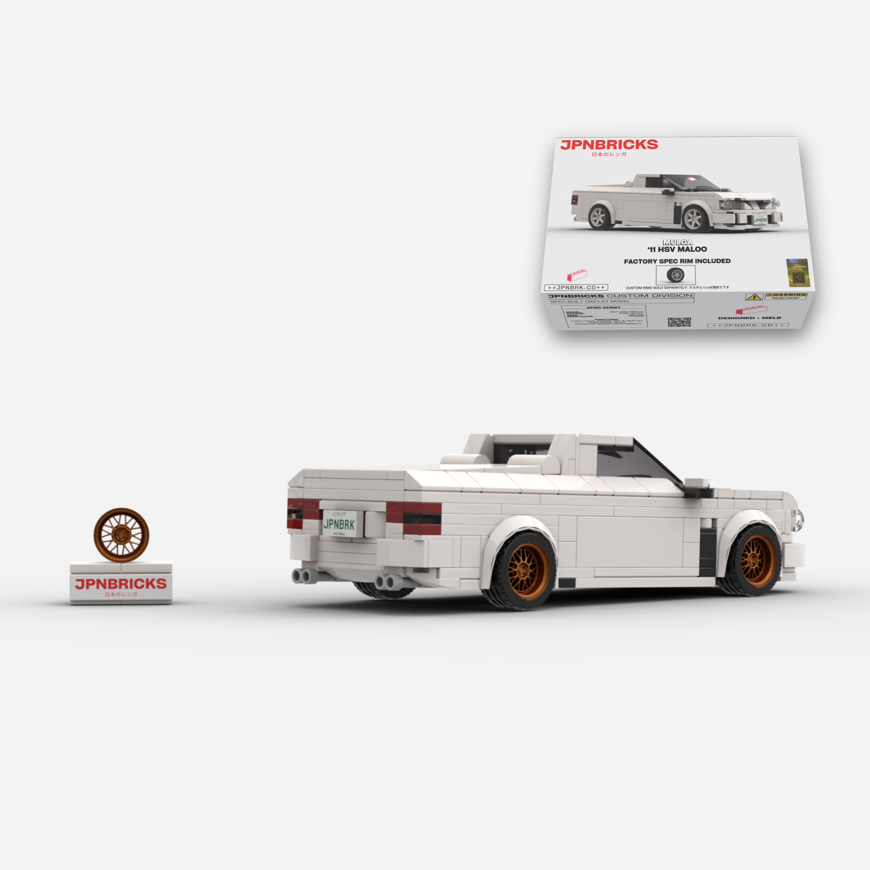 2011 HSV Maloo 679F White Brick Car Model Kit