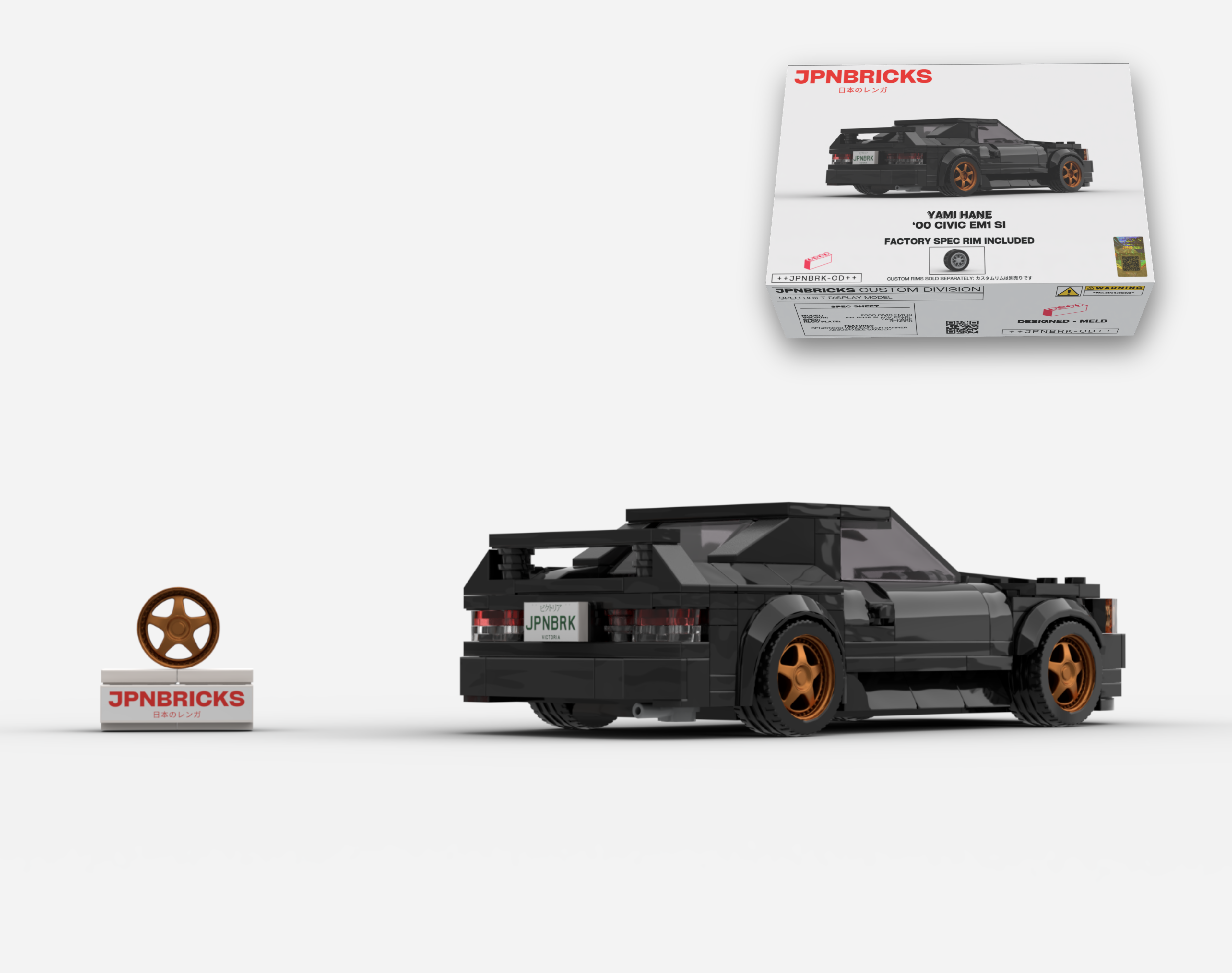 [PRE-ORDER] 2000 CIVIC EM1 SI COUPE NH-592P BLACK