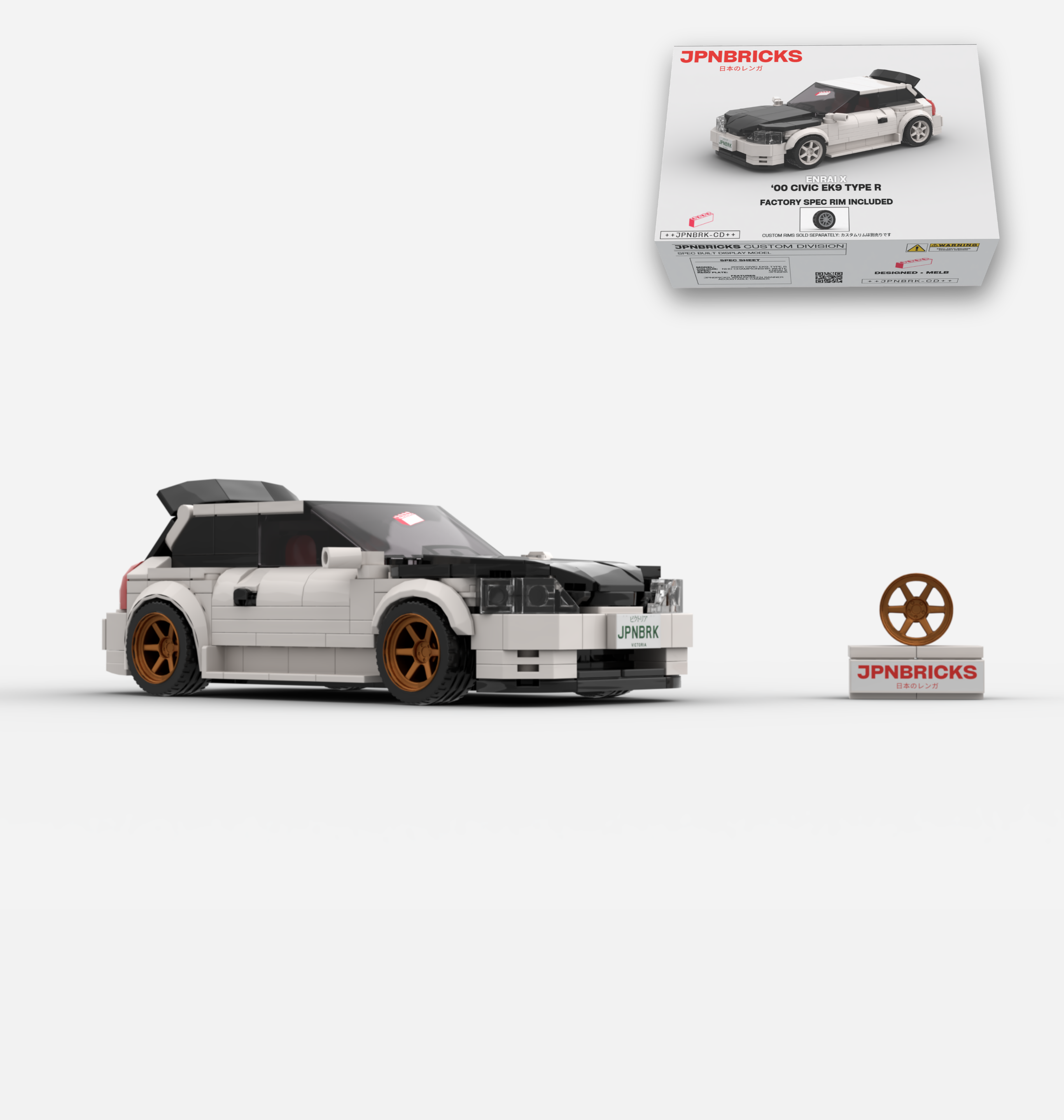 2000 CIVIC EK9 TYPE R NH0 CHAMPIONSHIP WHITE CUSTOM SPEC