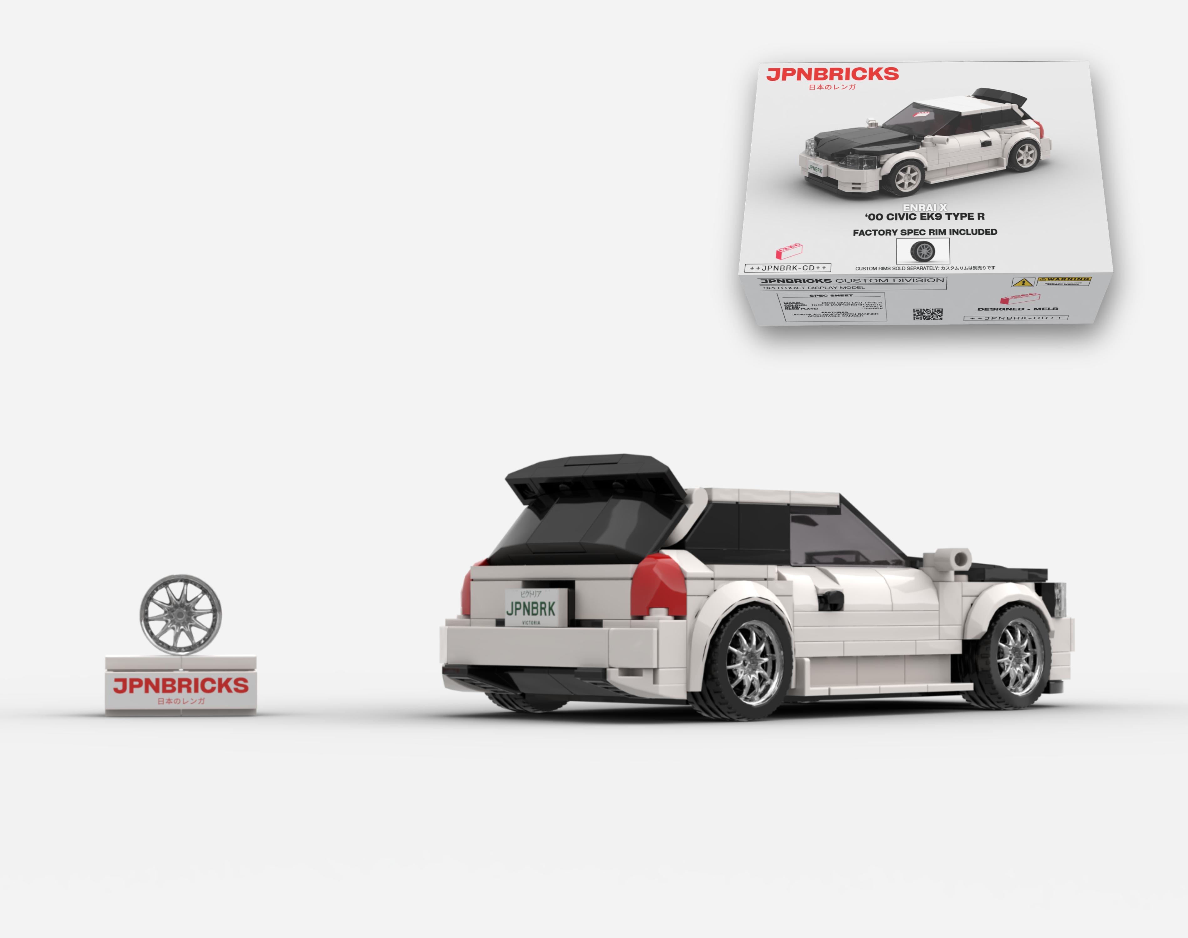 2000 CIVIC EK9 TYPE R NH0 CHAMPIONSHIP WHITE