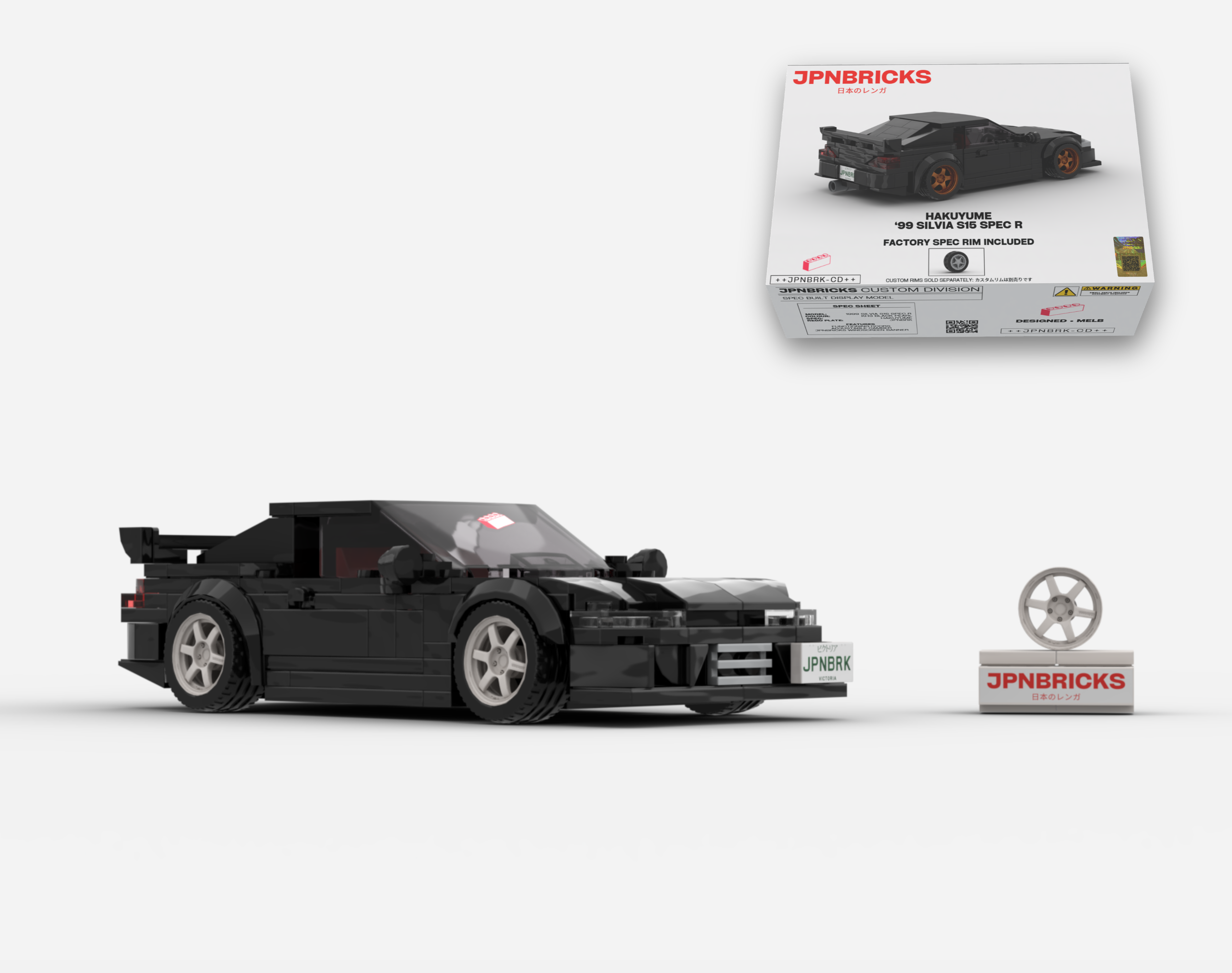 1999 SILVIA S15 SPEC R KH3 BLACK