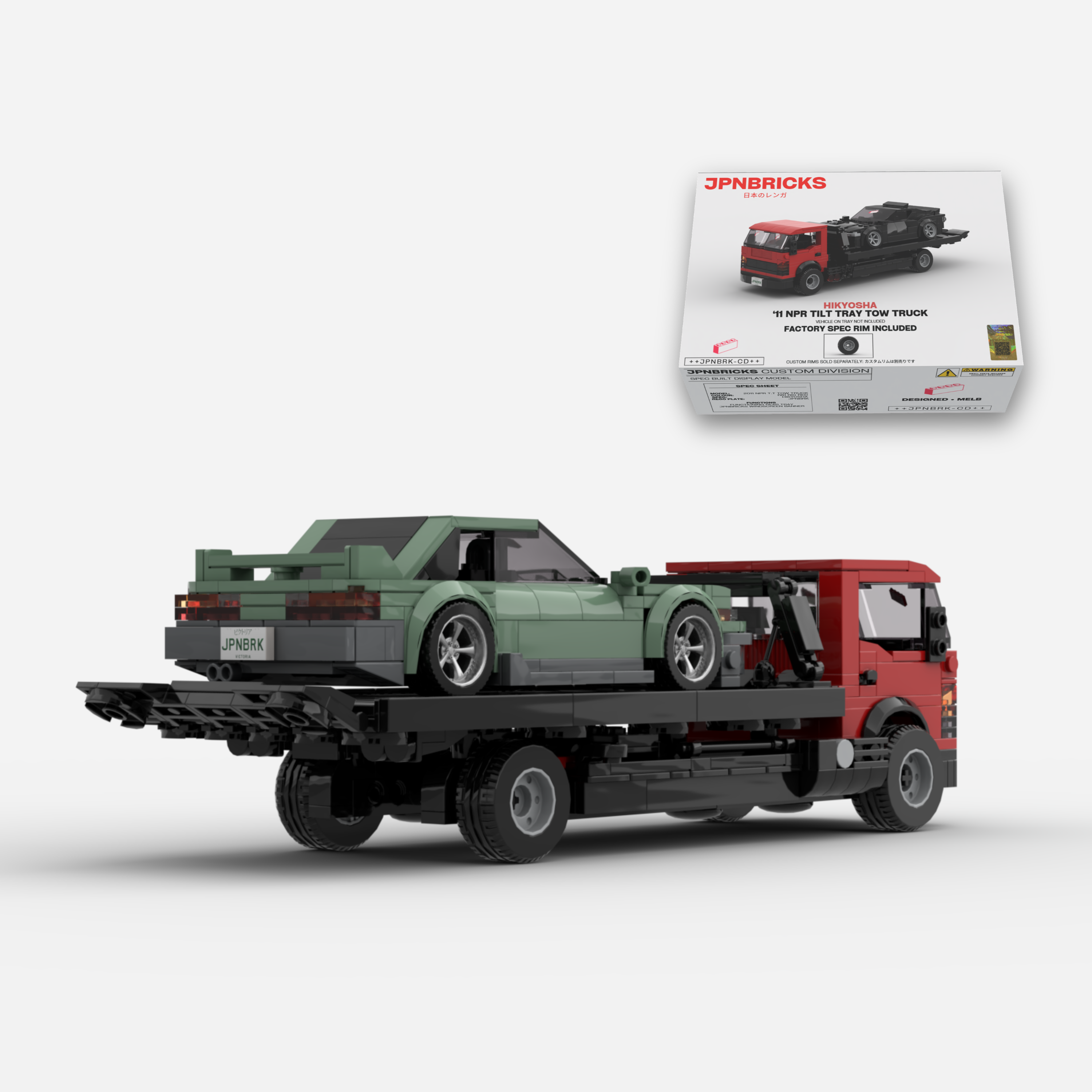 2011 NPR Tilt Tray Tow Truck Brick Car Model Kit