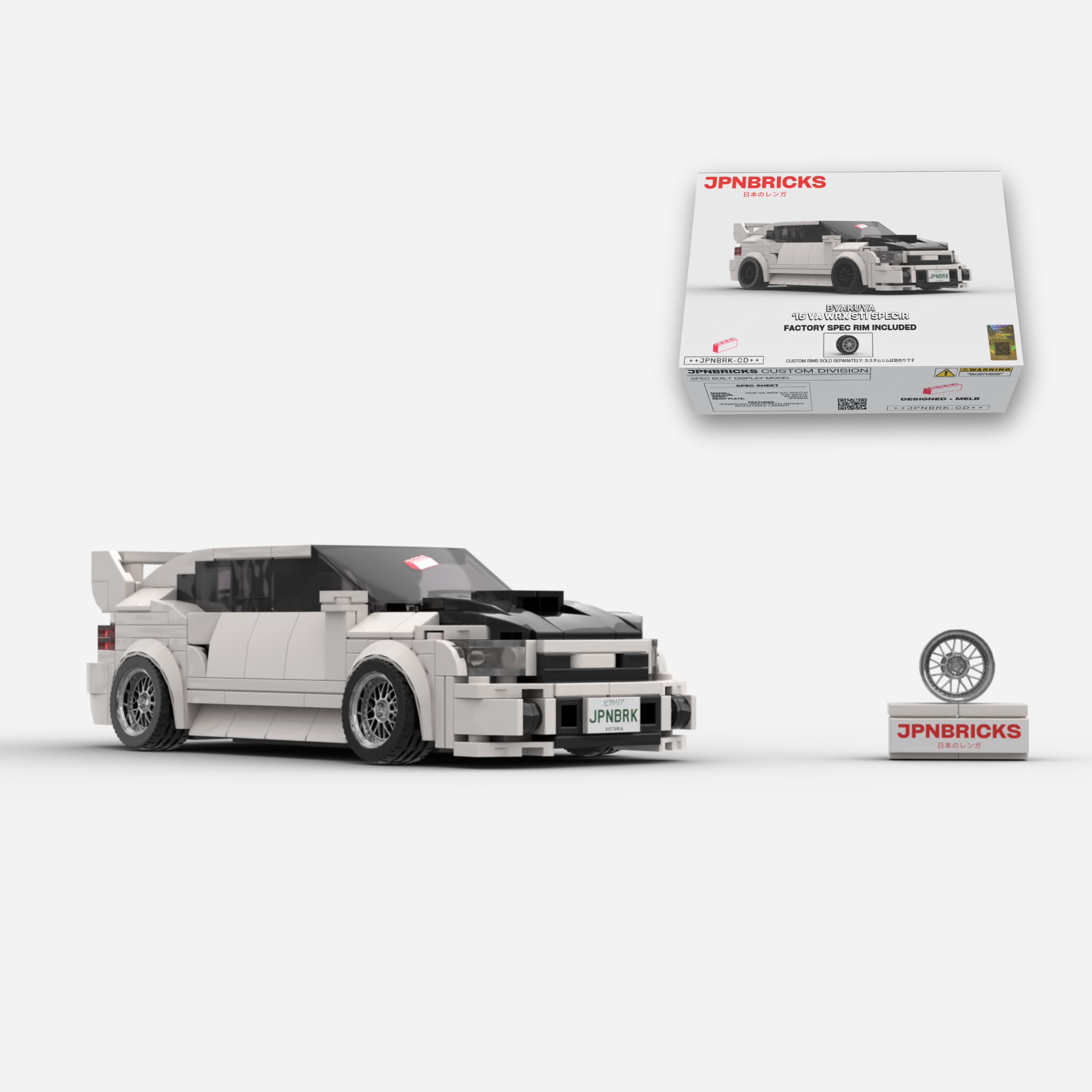 2015 VA WRX STI Spec.R K1X White Brick Car Model Kit