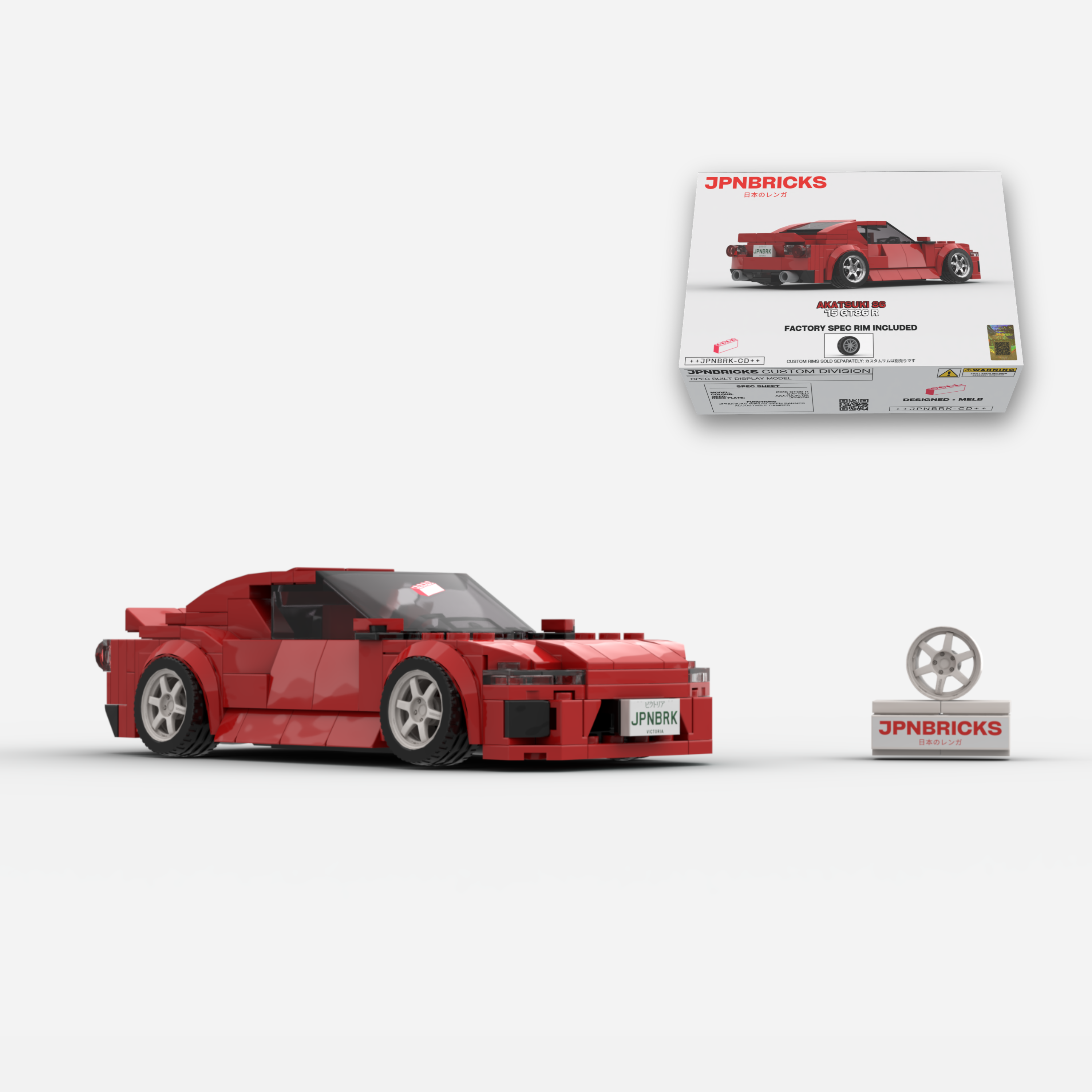 [PRE-ORDER] 2015 GT86 R C7P Red Brick Car Model Kit