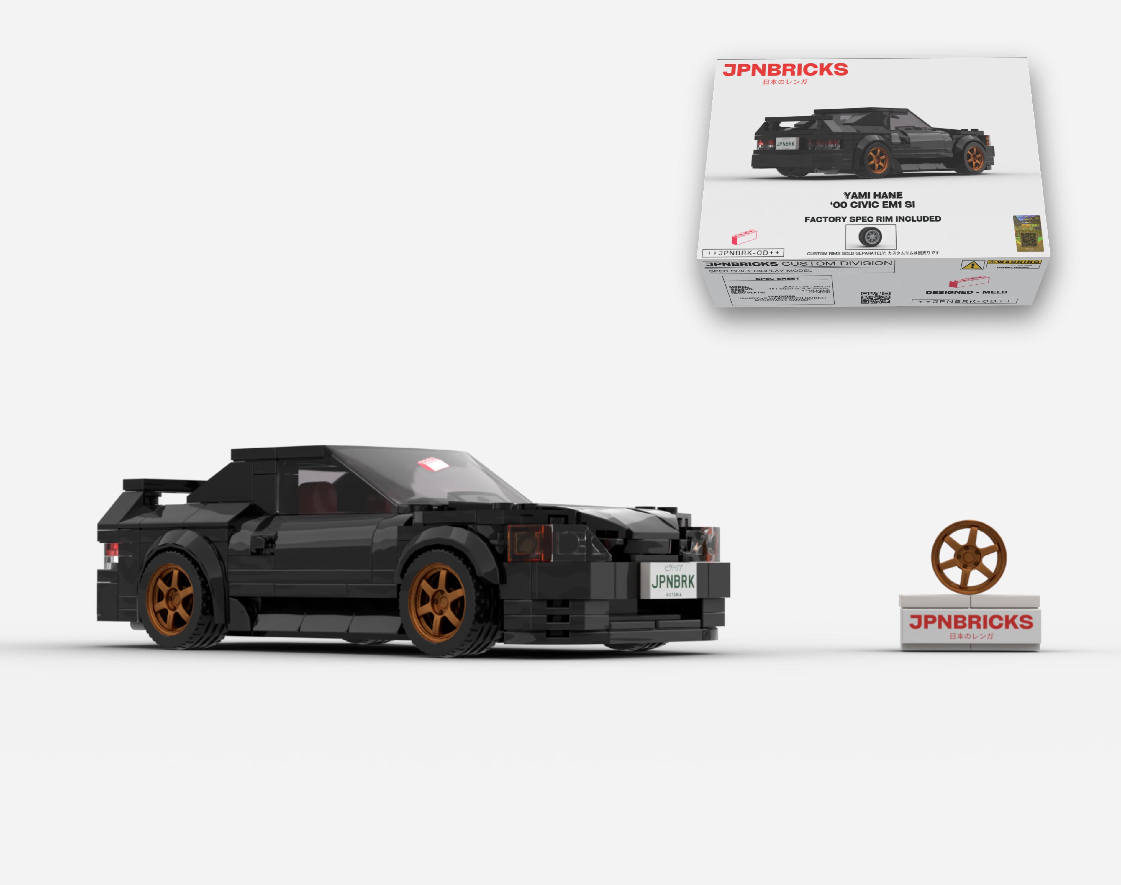 [PRE-ORDER] 2000 CIVIC EM1 SI COUPE NH-592P BLACK