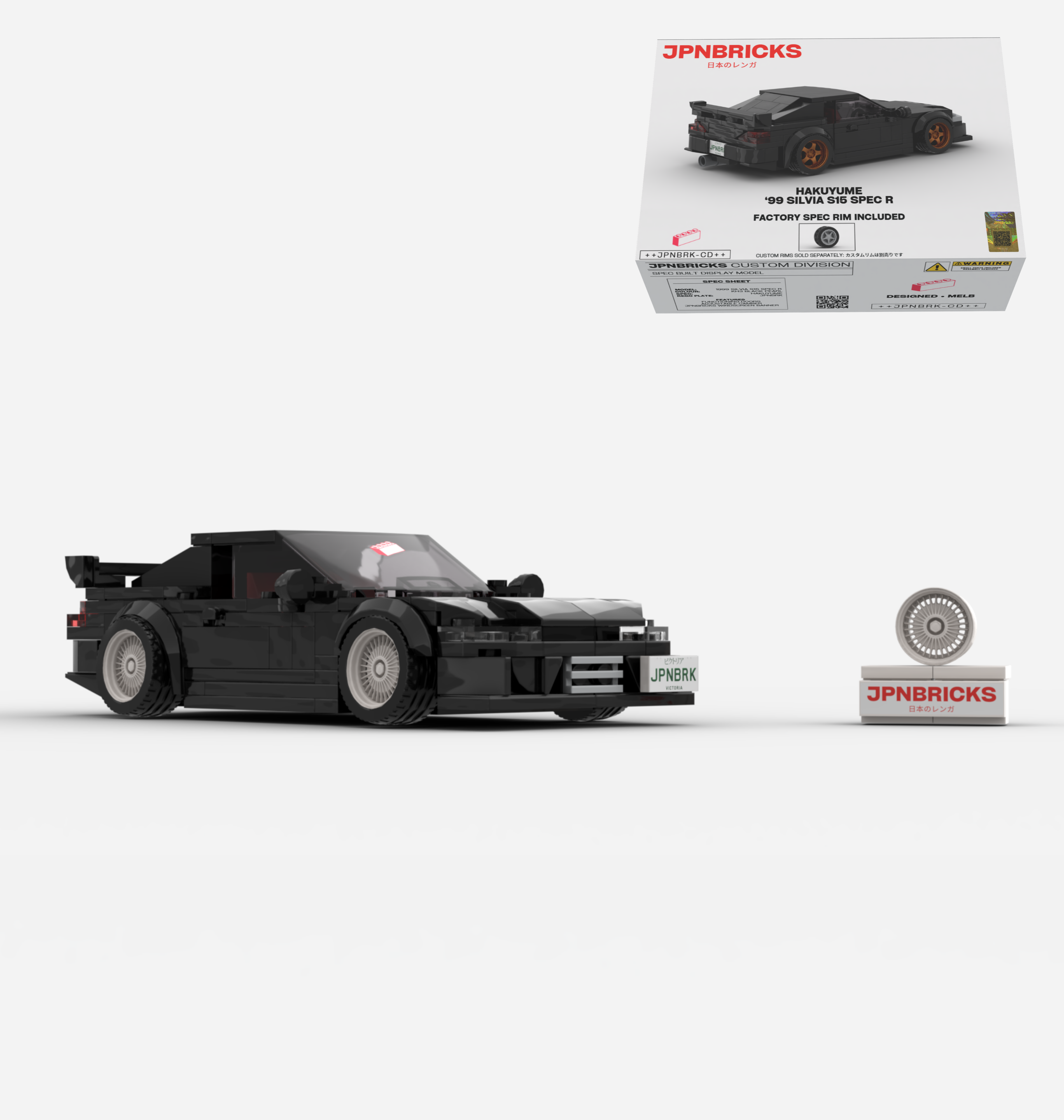 1999 SILVIA S15 SPEC R KH3 BLACK CUSTOM SPEC