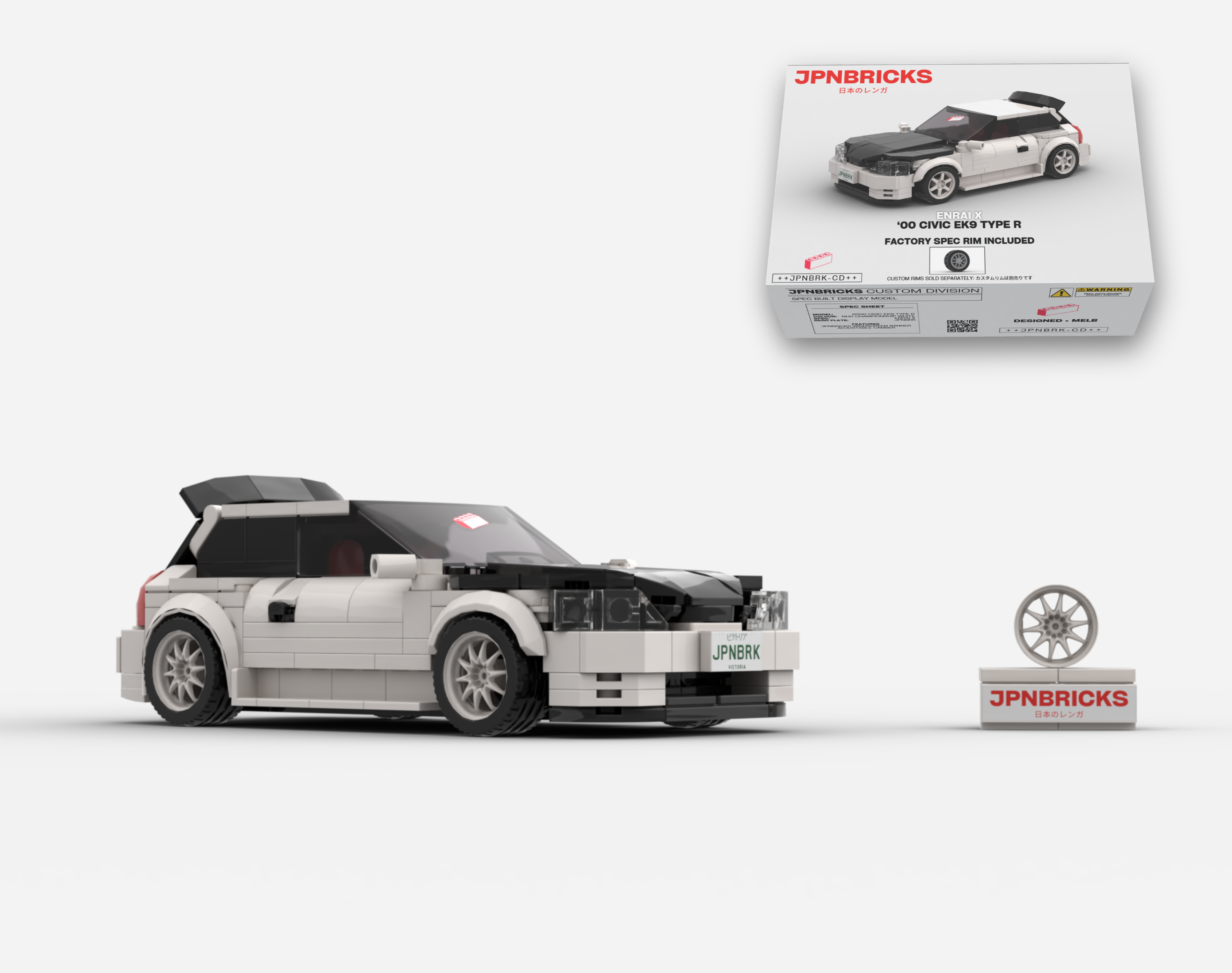 2000 CIVIC EK9 TYPE R NH0 CHAMPIONSHIP WHITE