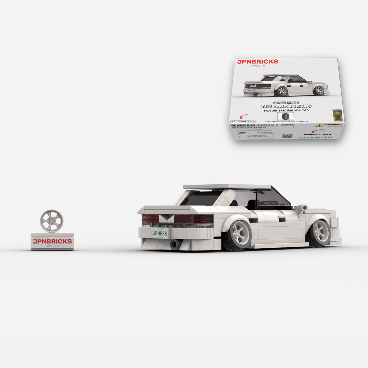[PRE-ORDER] 1999 Mark II JZX100 040 Super White Brick Car Model Kit
