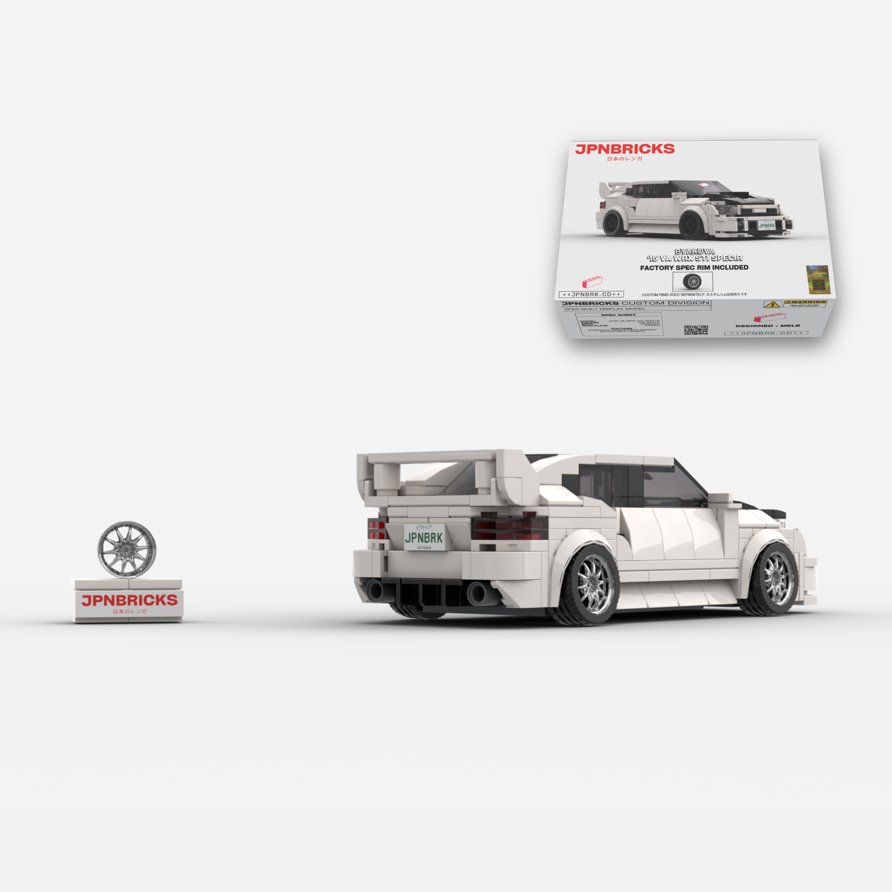 2015 VA WRX STI Spec.R K1X White Brick Car Model Kit