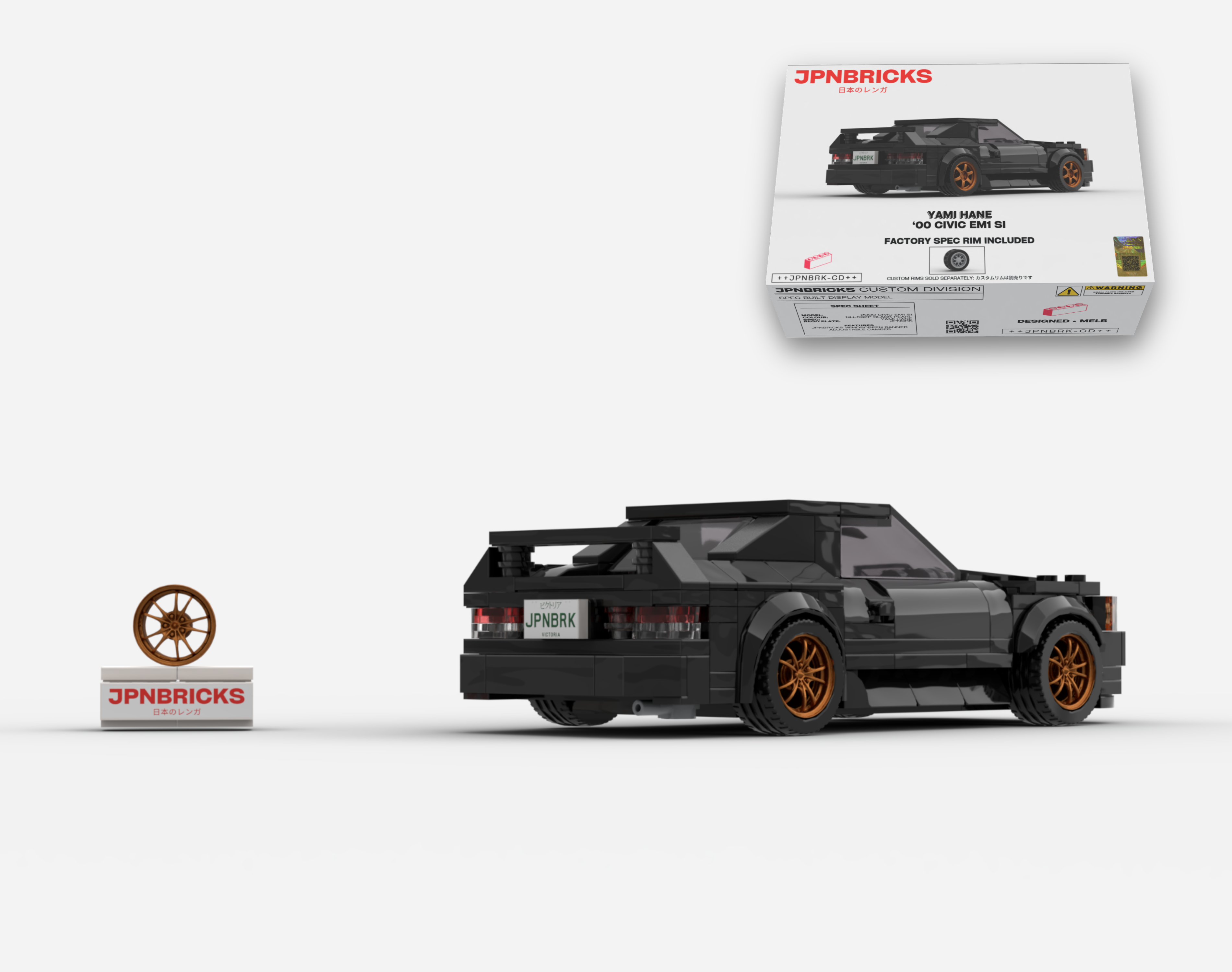 [PRE-ORDER] 2000 CIVIC EM1 SI COUPE NH-592P BLACK