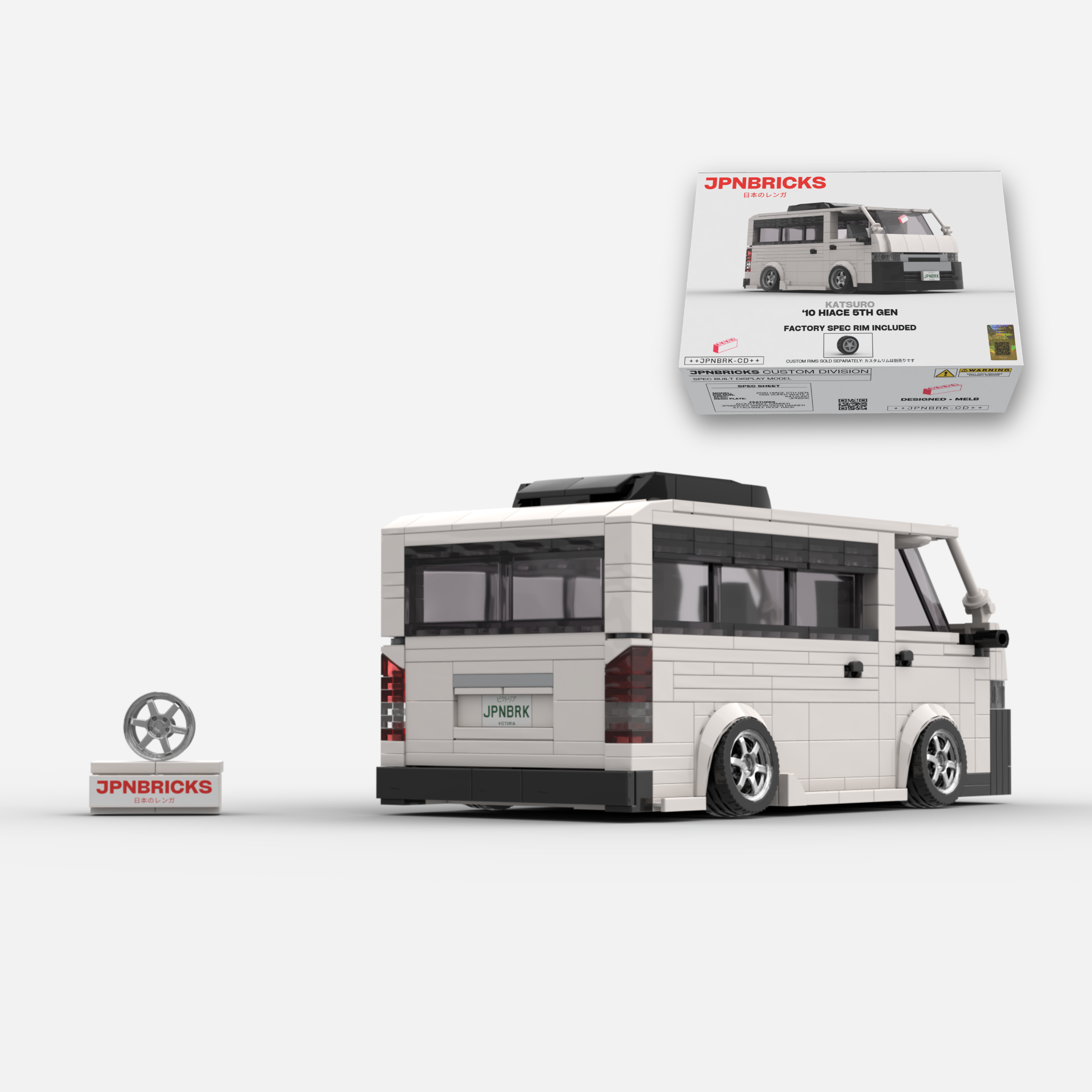 2010 HIACE 5TH GEN BRICK CAR MODEL KIT