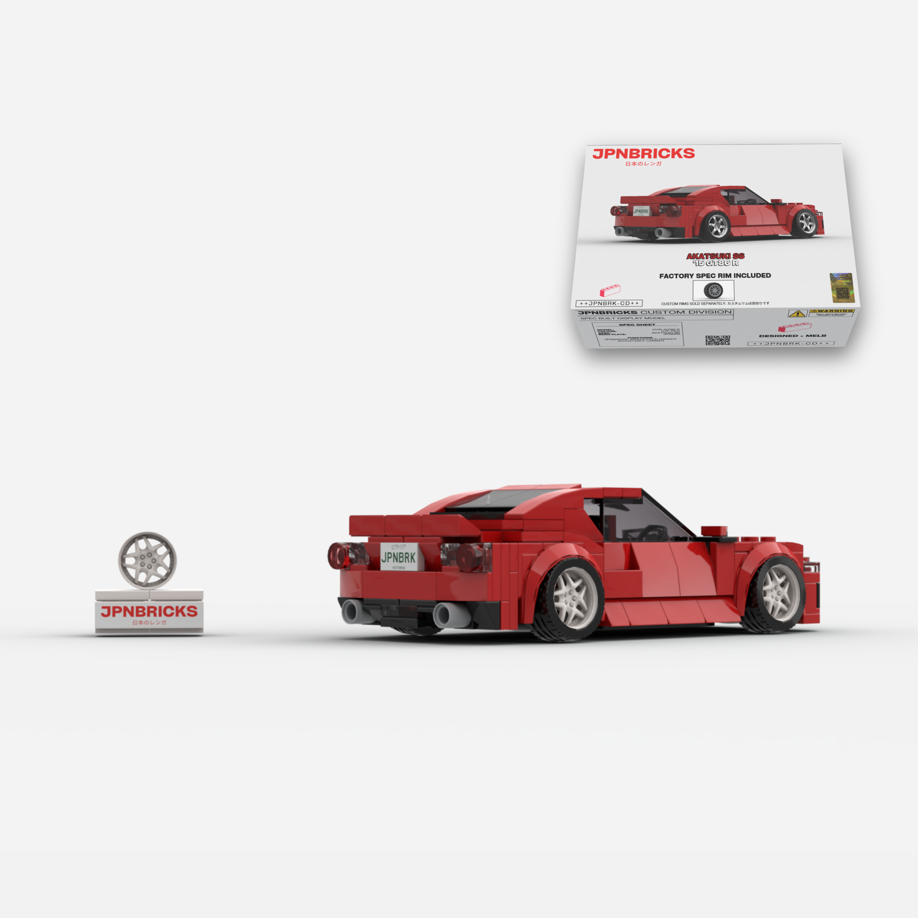 [PRE-ORDER] 2015 GT86 R C7P Red Brick Car Model Kit
