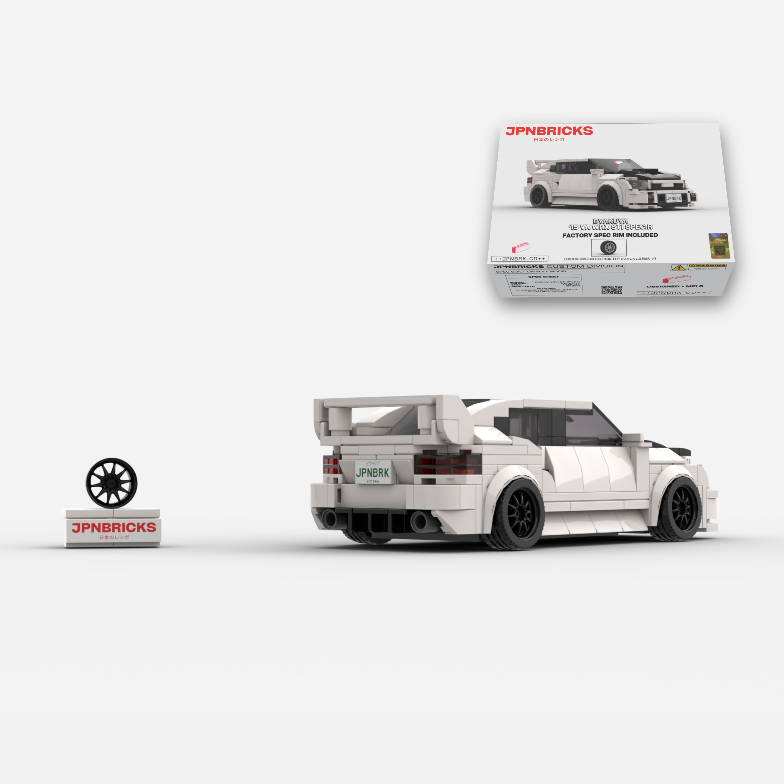 2015 VA WRX STI Spec.R K1X White Brick Car Model Kit