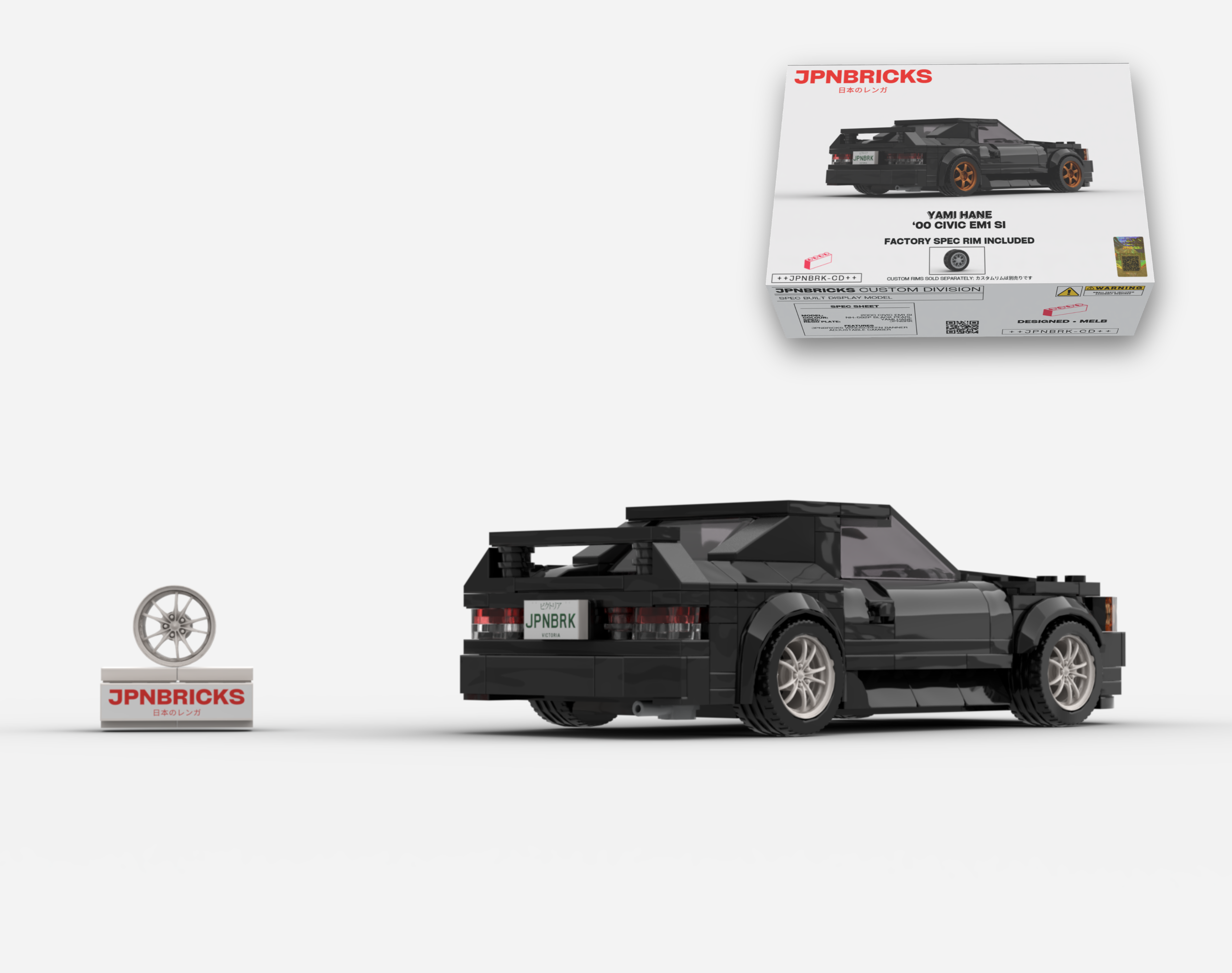 [PRE-ORDER] 2000 CIVIC EM1 SI COUPE NH-592P BLACK