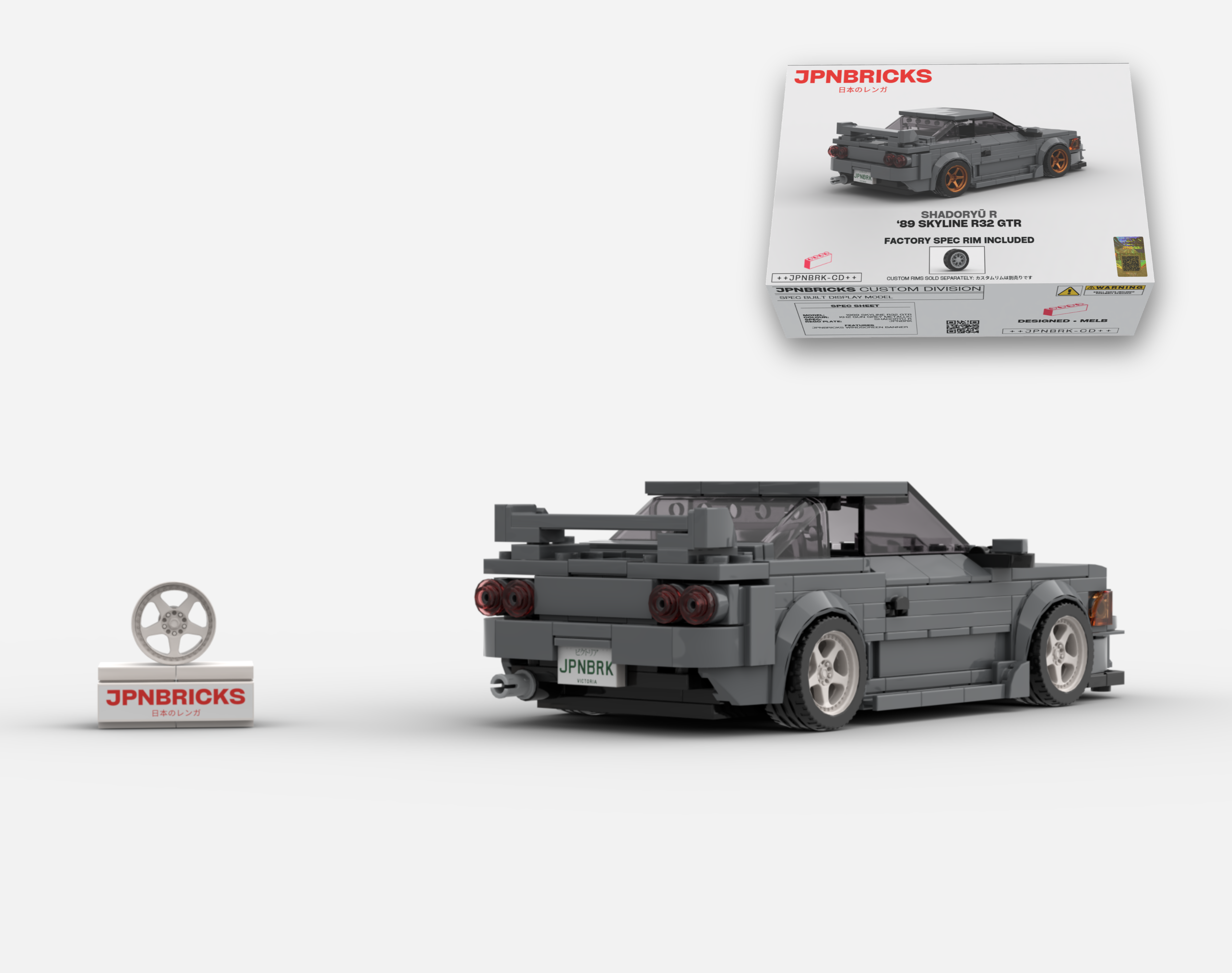 1989 SKYLINE R32 GTR KH2 GREY