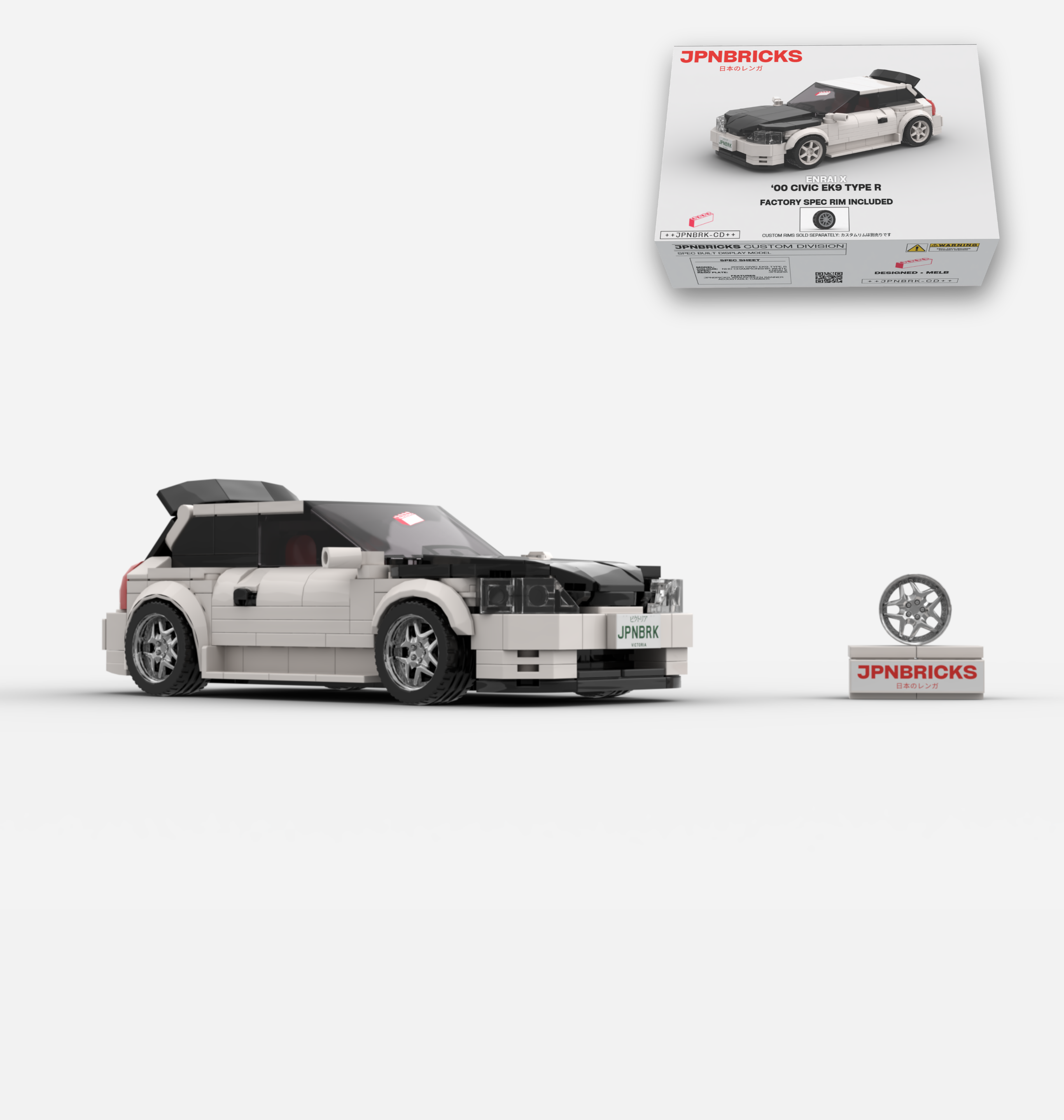 2000 CIVIC EK9 TYPE R NH0 CHAMPIONSHIP WHITE CUSTOM SPEC