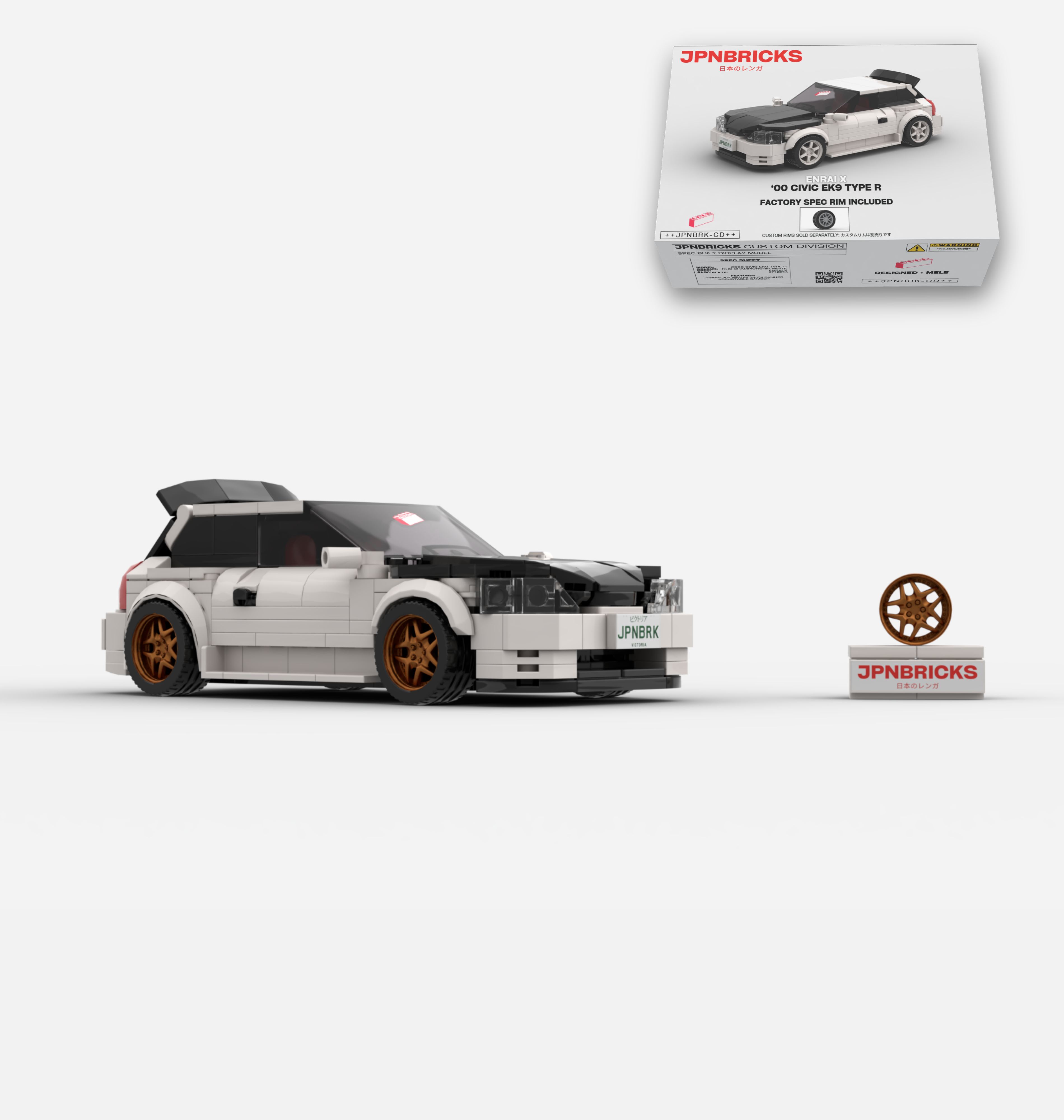 2000 CIVIC EK9 TYPE R NH0 CHAMPIONSHIP WHITE CUSTOM SPEC