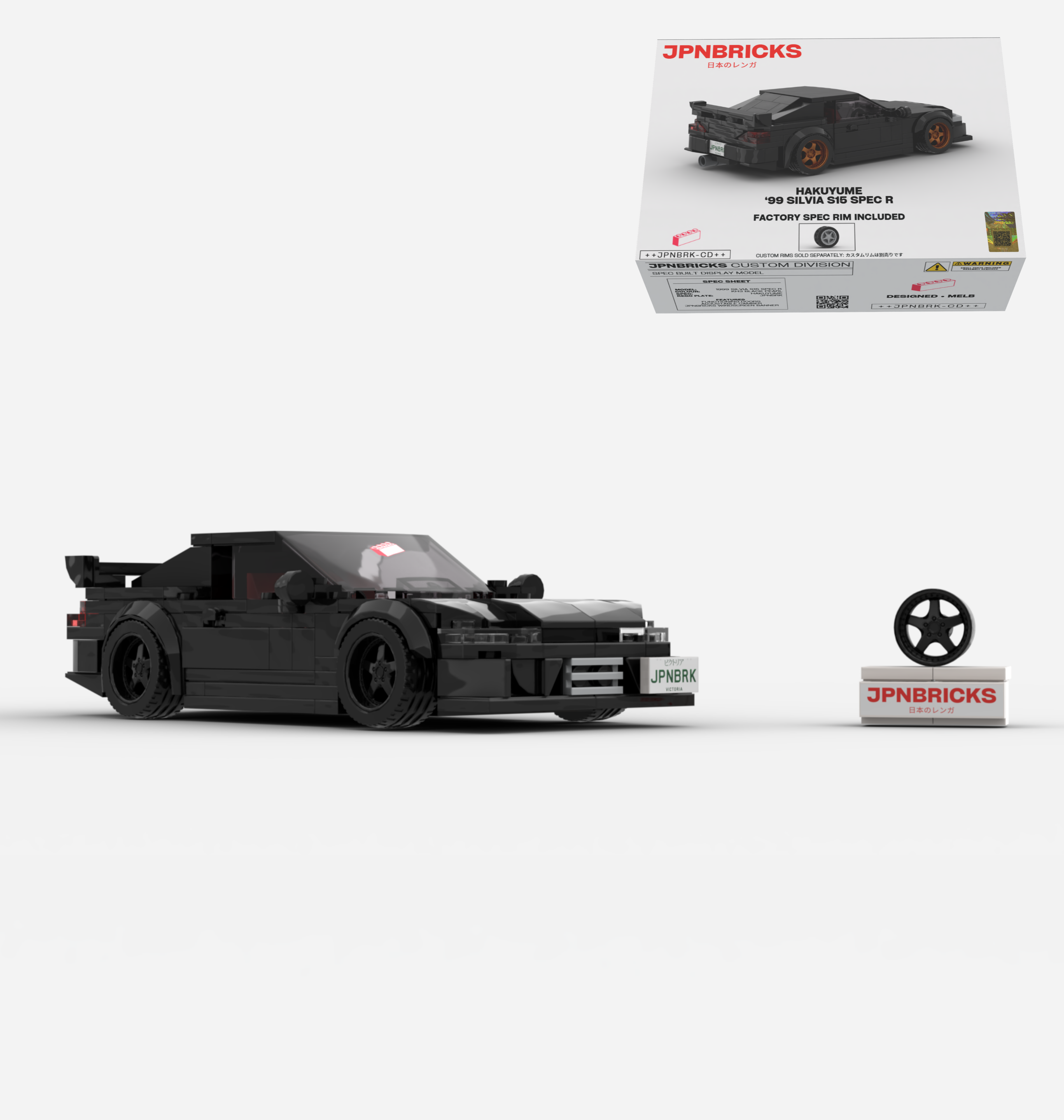 1999 SILVIA S15 SPEC R KH3 BLACK CUSTOM SPEC