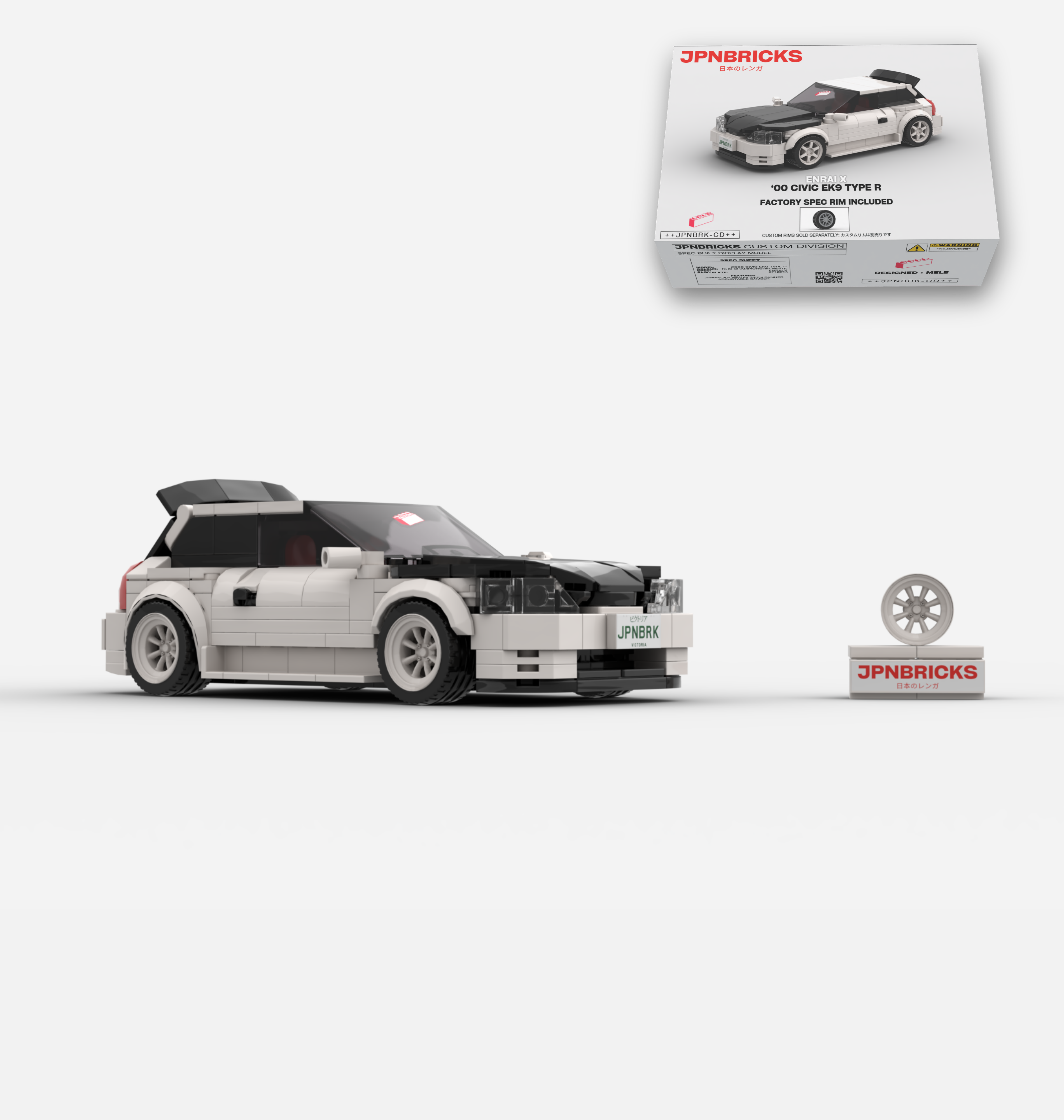 2000 CIVIC EK9 TYPE R NH0 CHAMPIONSHIP WHITE CUSTOM SPEC